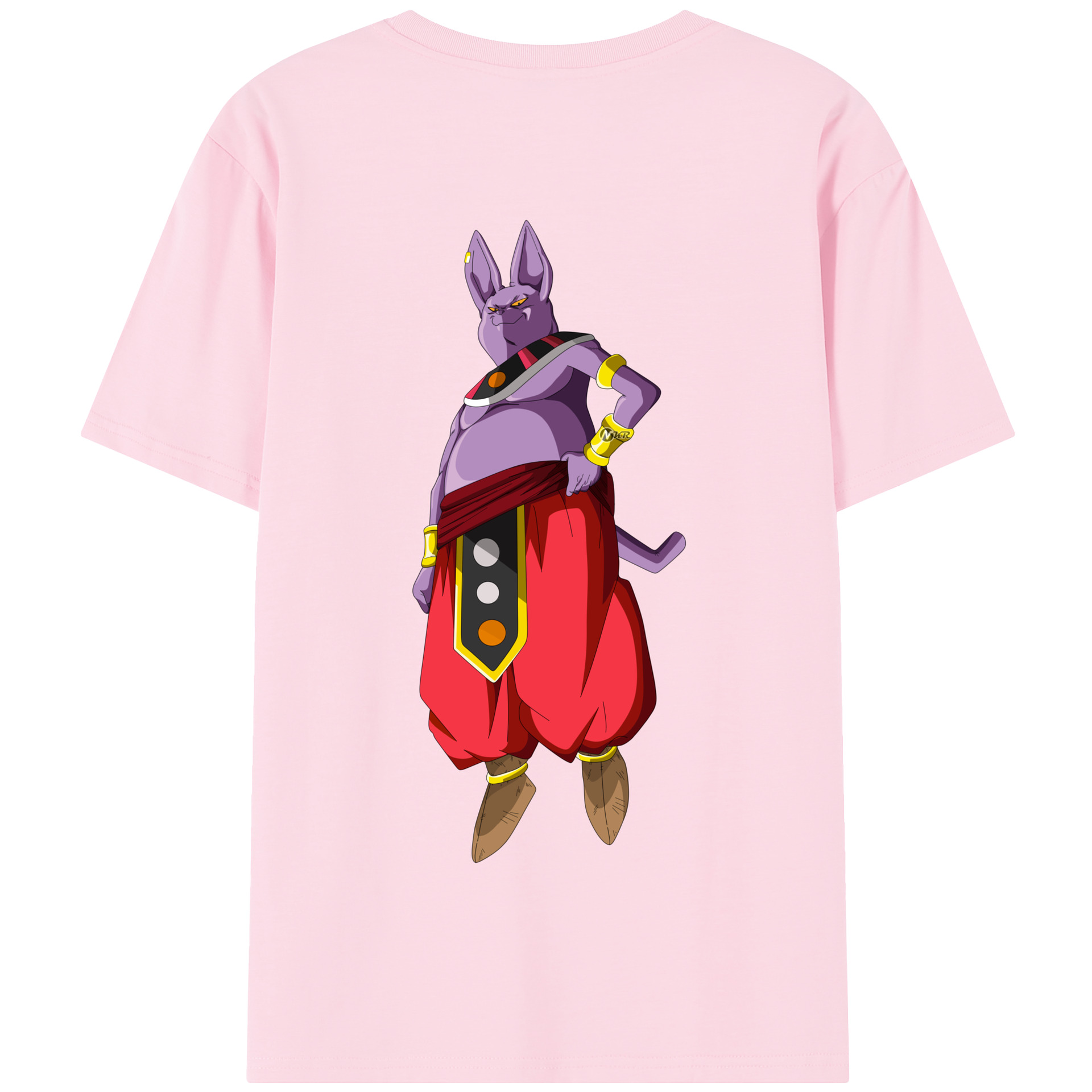 （画像用） ドラゴンボール シャンパ DRAGON BALL Champa 綿100％半袖Tシャツ（背面プリント）