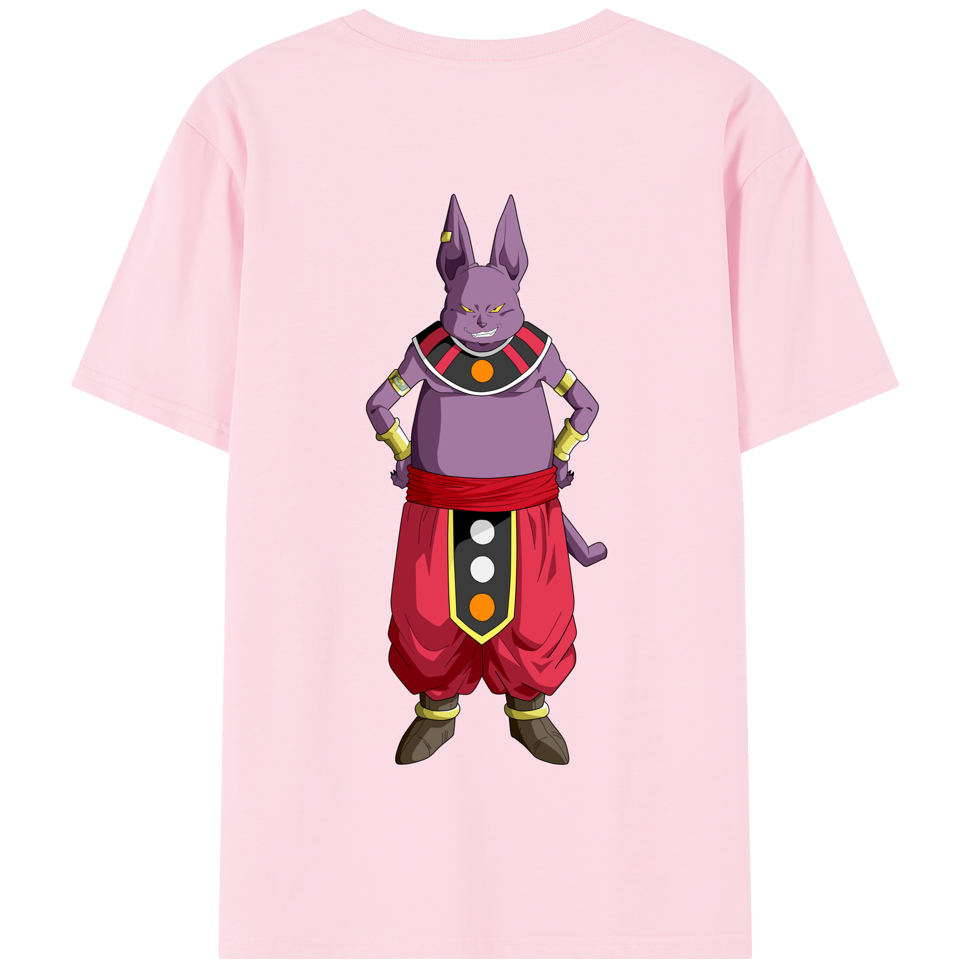 （画像用） ドラゴンボール シャンパ DRAGON BALL Champa 綿100％半袖Tシャツ（背面プリント）