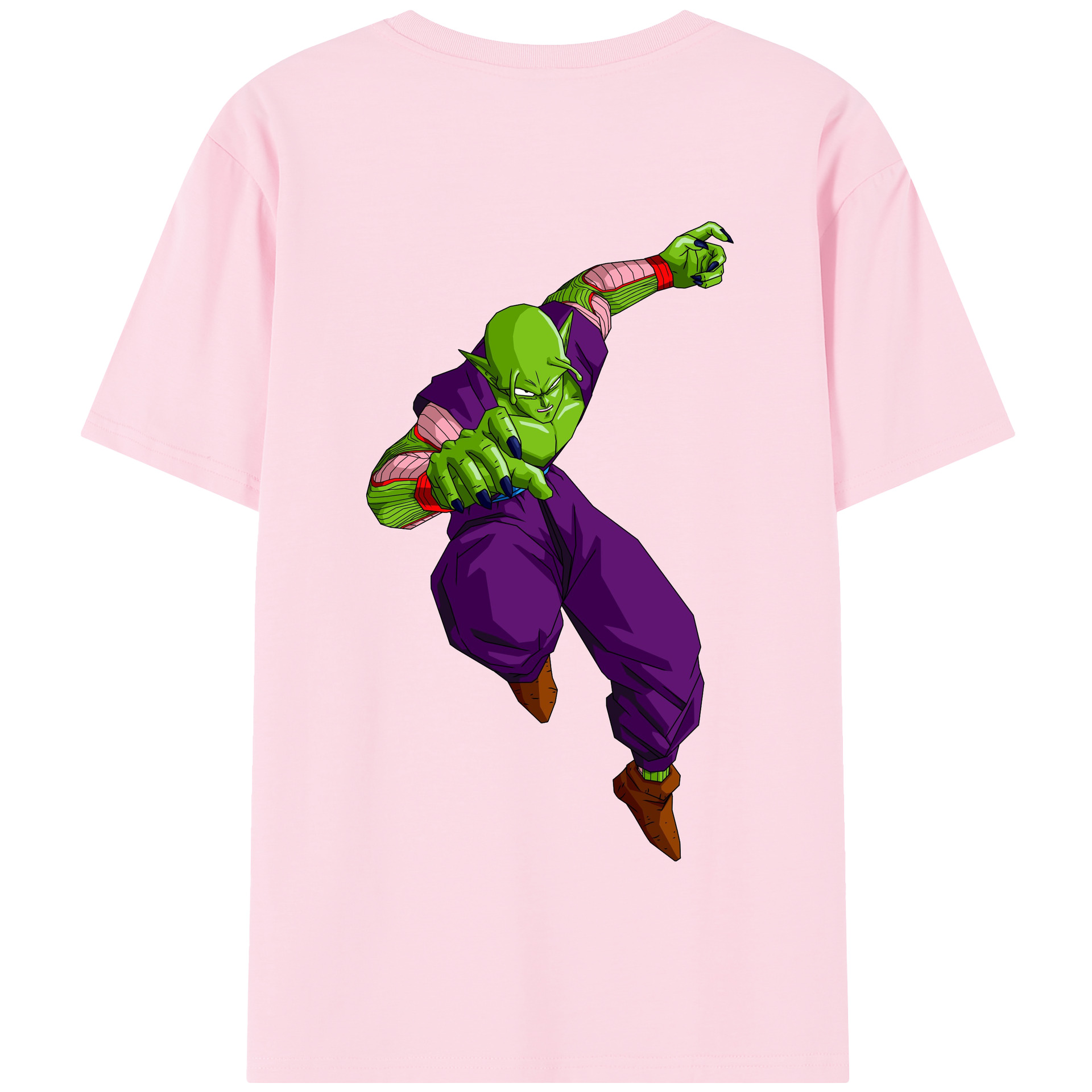 （画像用） ドラゴンボール ピッコロ DRAGON BALL Piccolo 綿100％半袖Tシャツ（背面プリント）