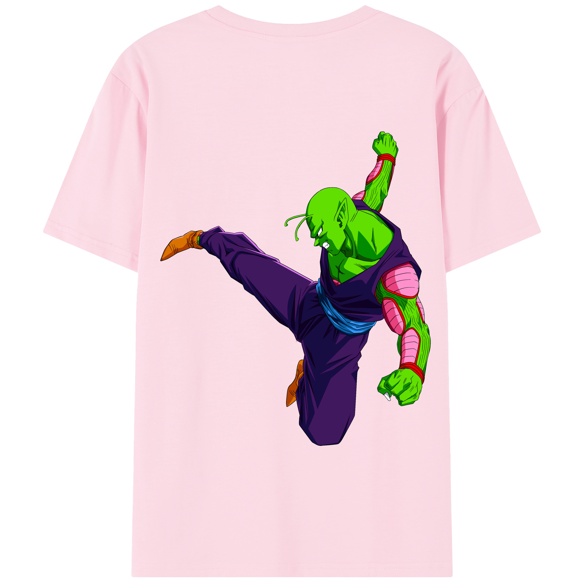（画像用） ドラゴンボール ピッコロ DRAGON BALL Piccolo 綿100％半袖Tシャツ（背面プリント）