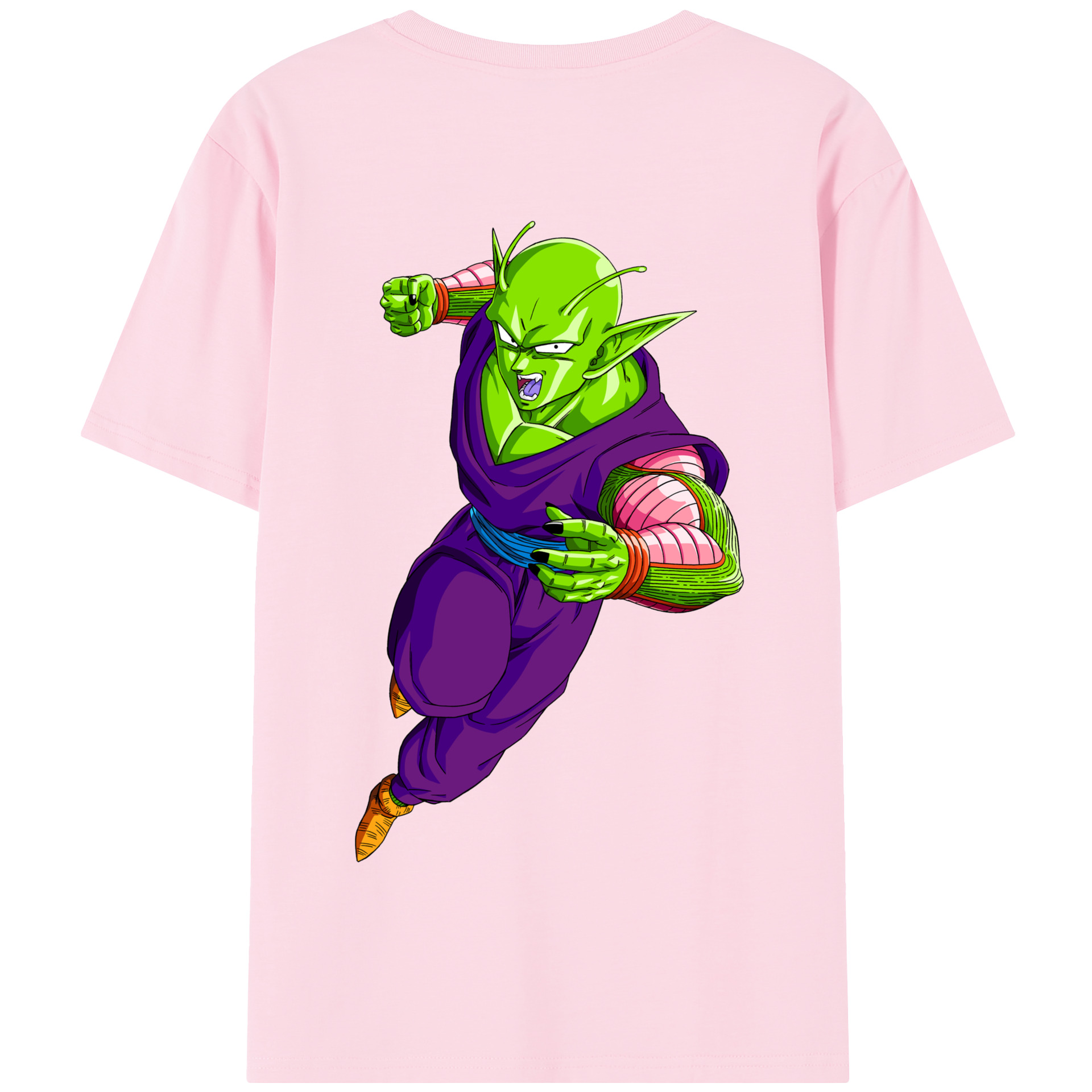 （画像用） ドラゴンボール ピッコロ DRAGON BALL Piccolo 綿100％半袖Tシャツ（背面プリント）