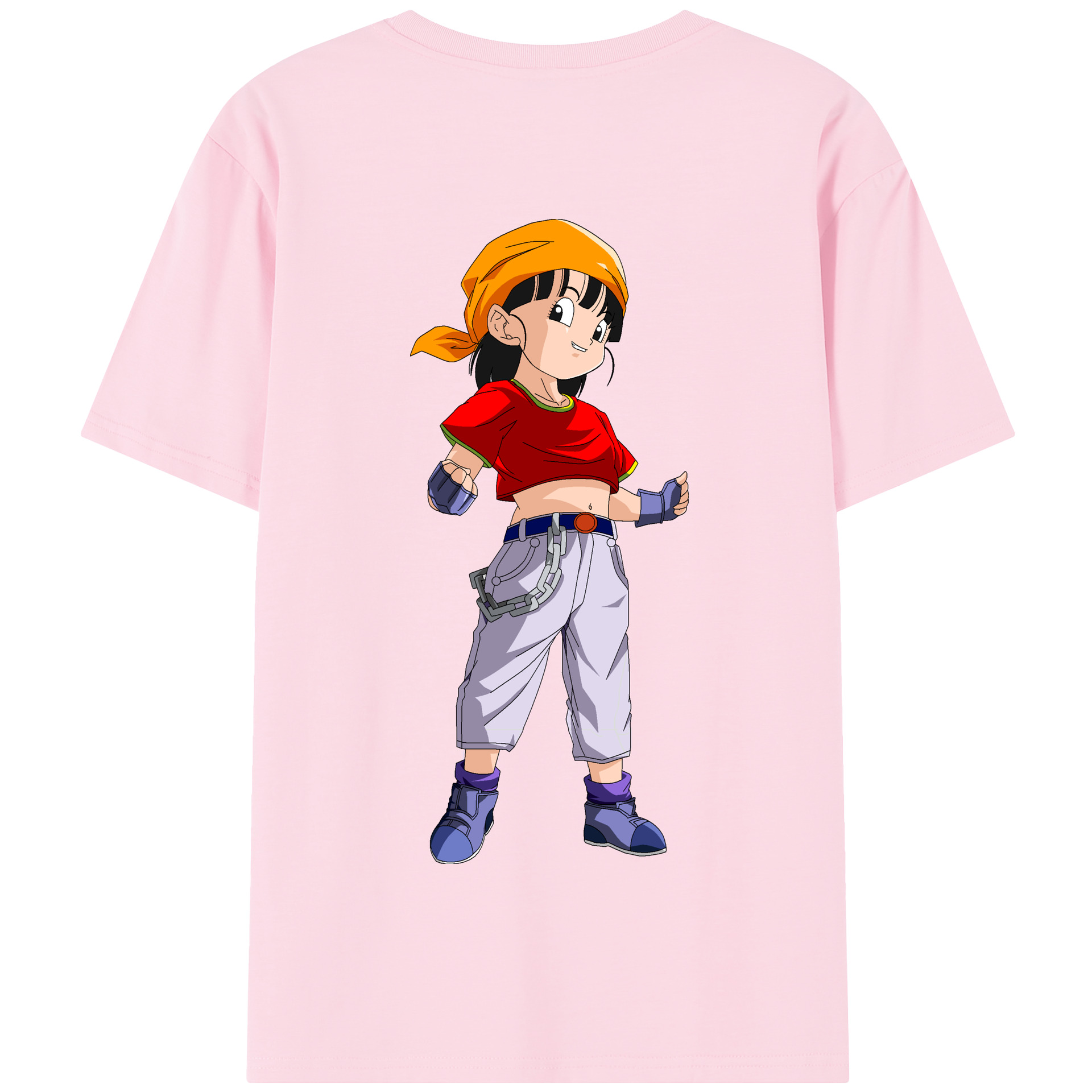 （画像用） ドラゴンボール パン DRAGON BALL Pan 綿100％半袖Tシャツ（背面プリント）