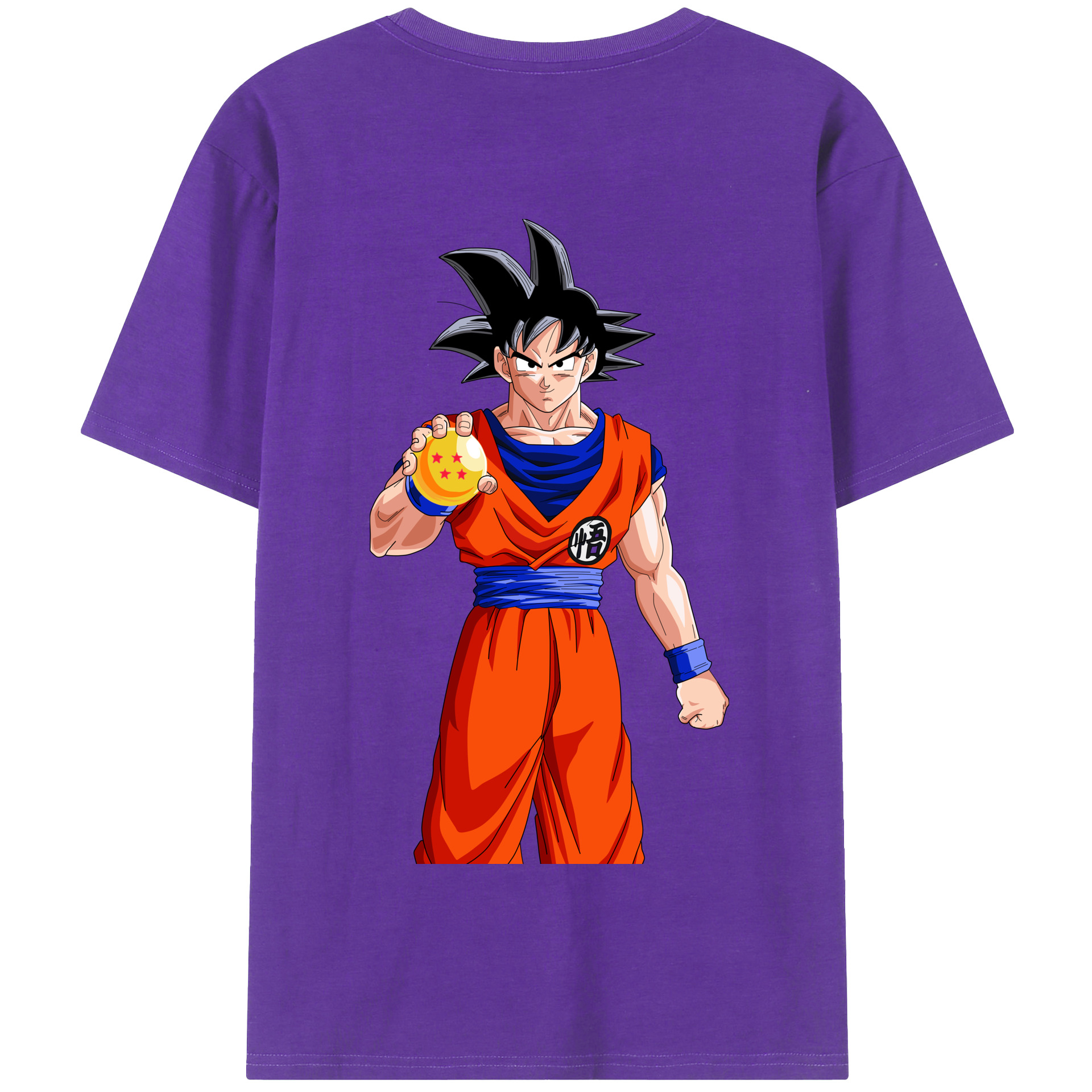 （画像用） ドラゴンボール 孫悟空（そん ごくう）Son Goku カカロット DRAGON BALL Kakarotto 綿100％半袖Tシャツ（背面プリント）