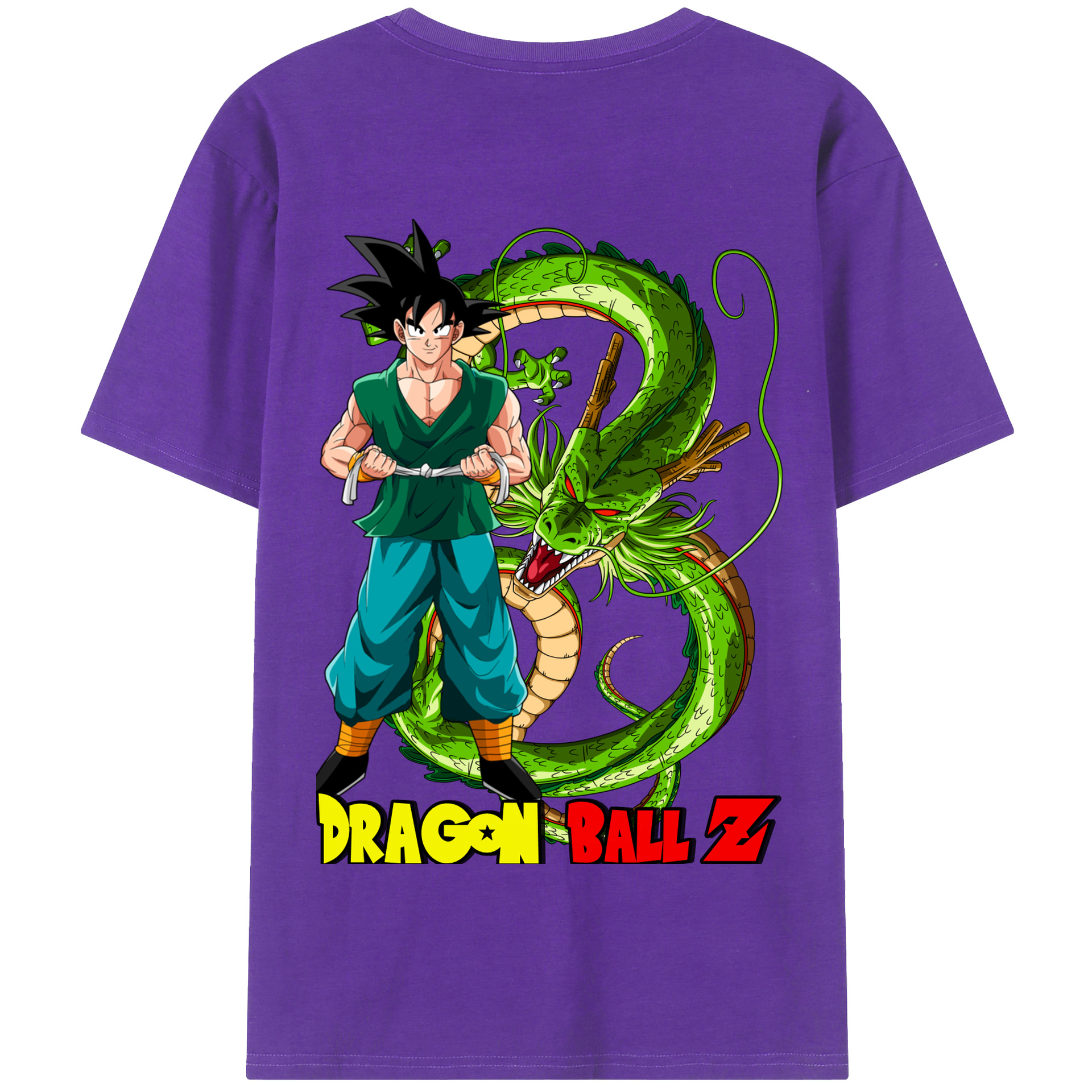 （画像用） ドラゴンボール 孫悟空（そん ごくう）Son Goku カカロット DRAGON BALL Kakarotto 綿100％半袖Tシャツ（背面プリント）
