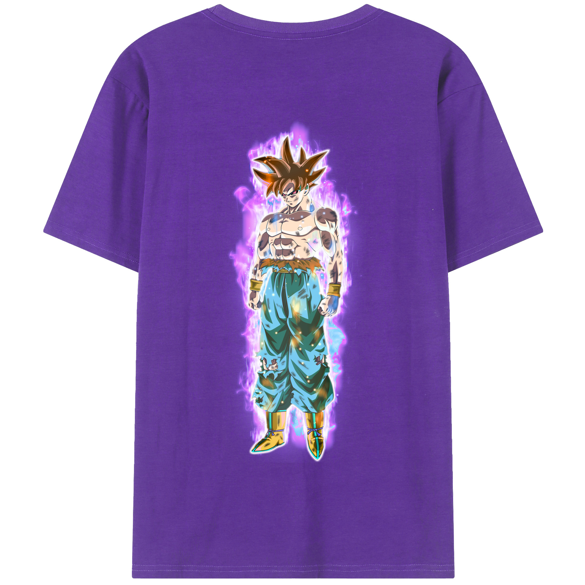 （画像用） ドラゴンボール 孫悟空（そん ごくう）Son Goku カカロット DRAGON BALL Kakarotto 綿100％半袖Tシャツ（背面プリント）