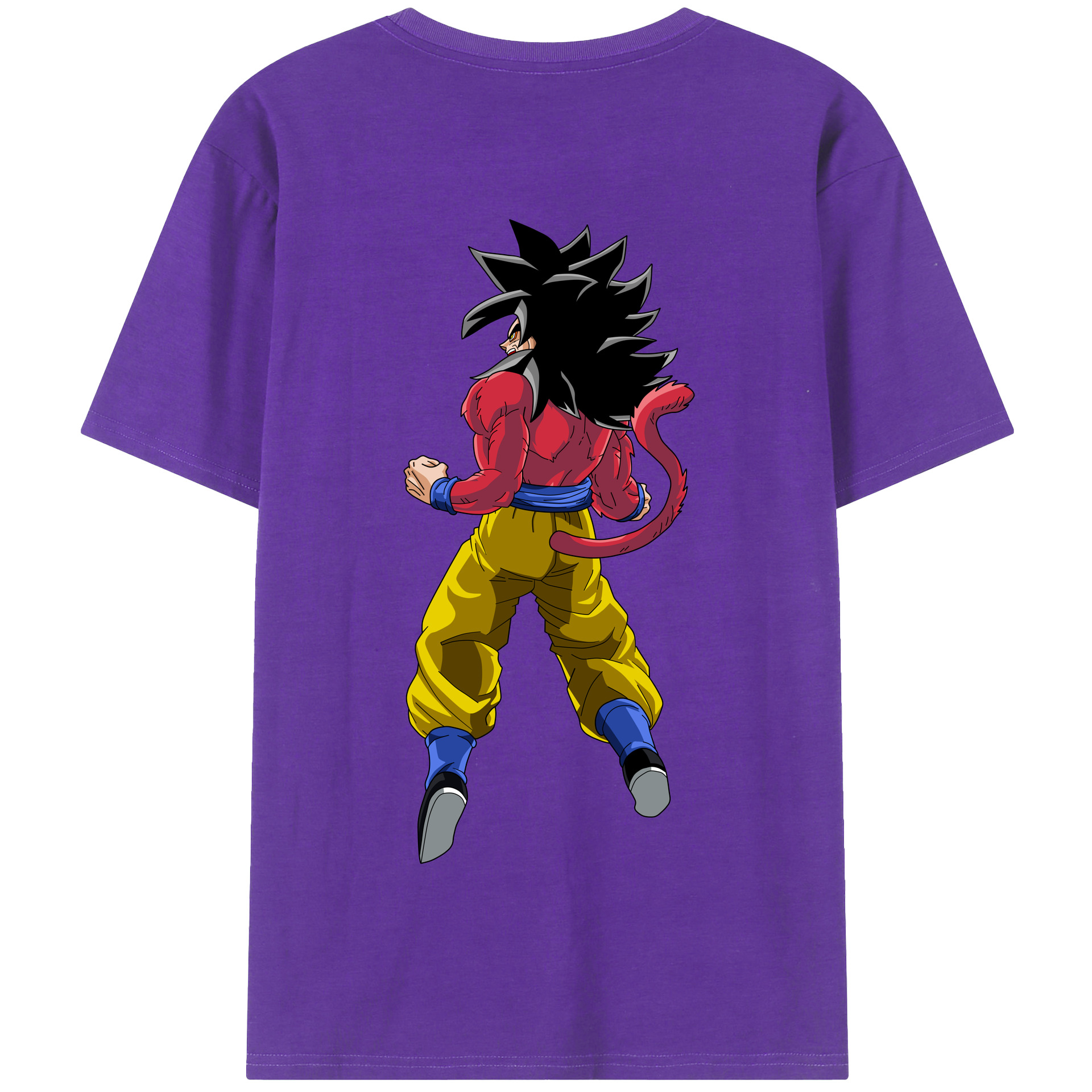 （画像用） ドラゴンボール 孫悟空（そん ごくう）Son Goku カカロット DRAGON BALL Kakarotto 綿100％半袖Tシャツ（背面プリント）