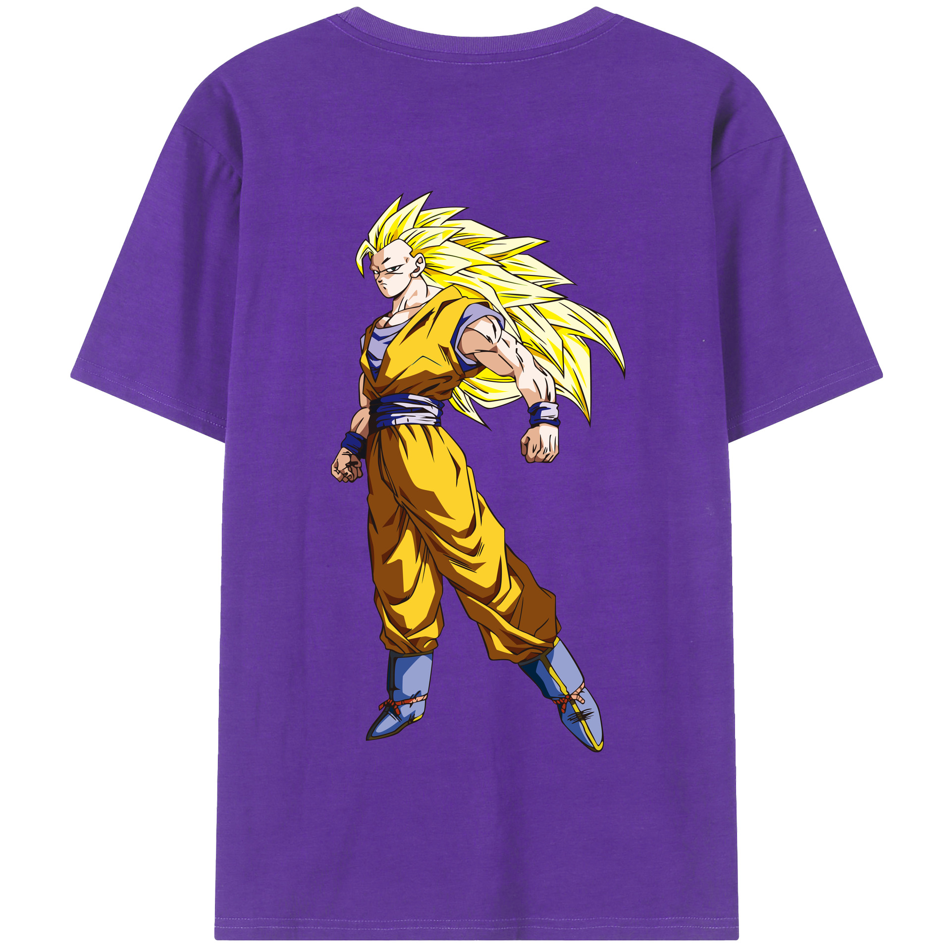 （画像用） ドラゴンボール 孫悟空（そん ごくう）Son Goku カカロット DRAGON BALL Kakarotto 綿100％半袖Tシャツ（背面プリント）