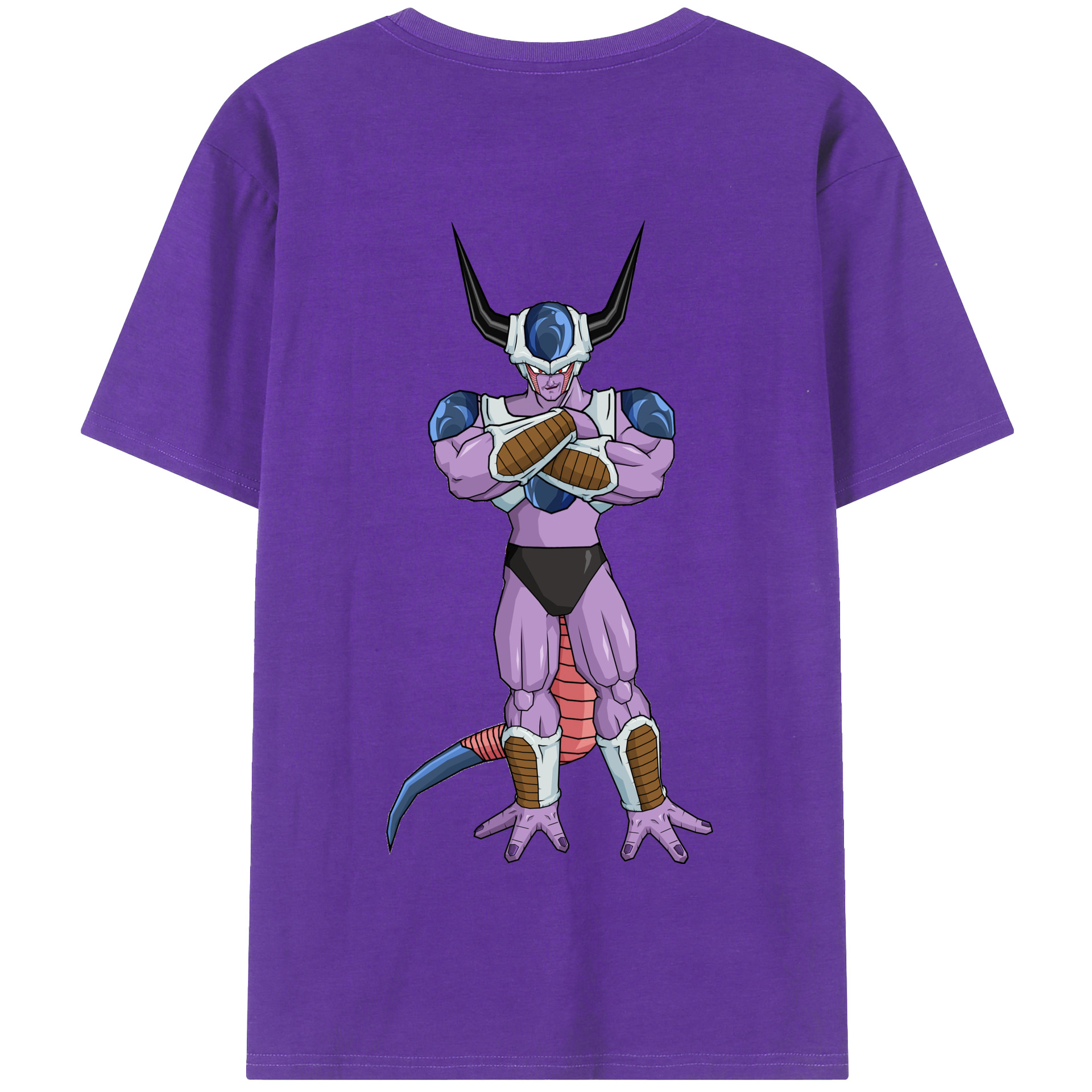 （画像用） ドラゴンボール フリーザ DRAGON BALL Frieza 綿100％半袖Tシャツ（背面プリント）