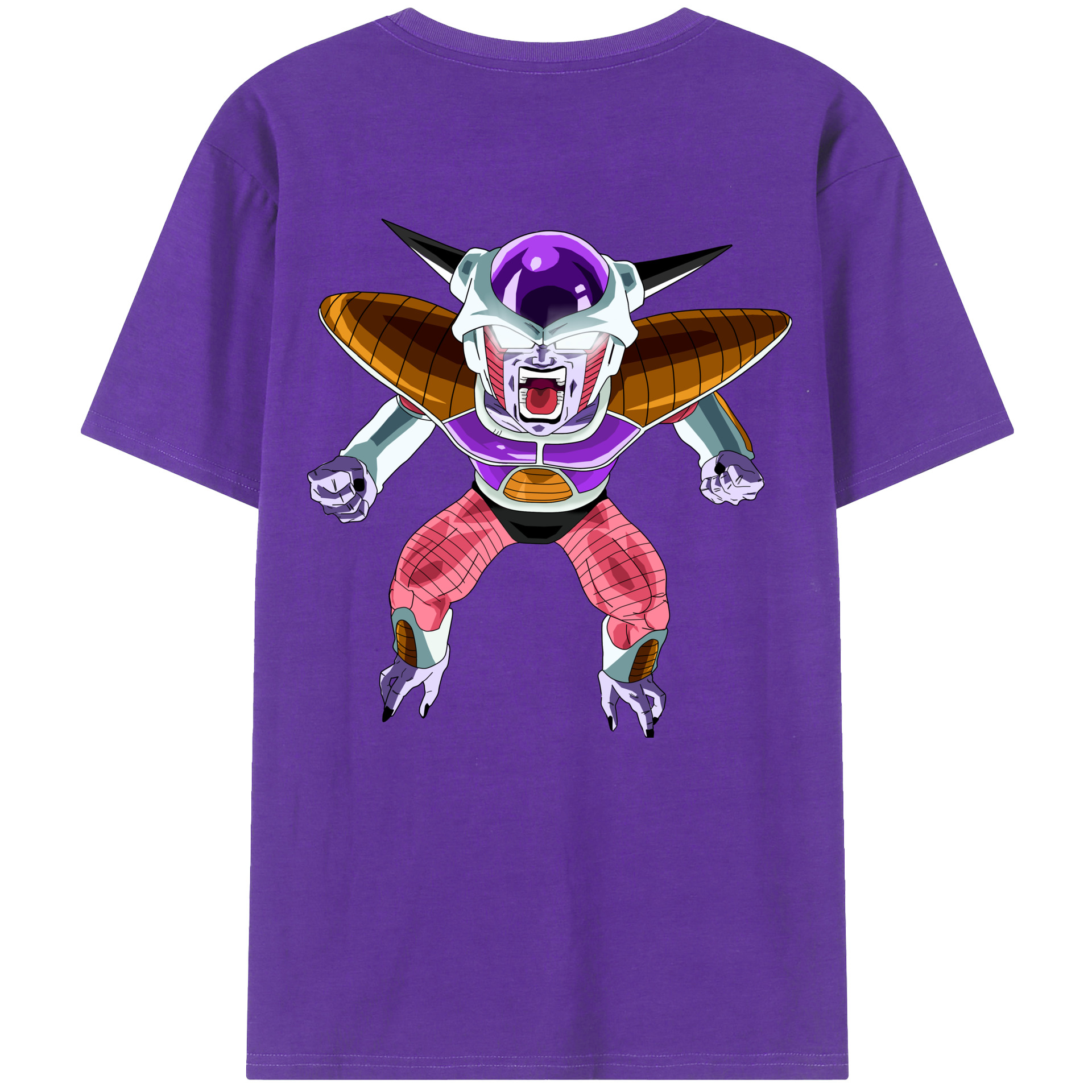 （画像用） ドラゴンボール フリーザ DRAGON BALL Frieza 綿100％半袖Tシャツ（背面プリント）