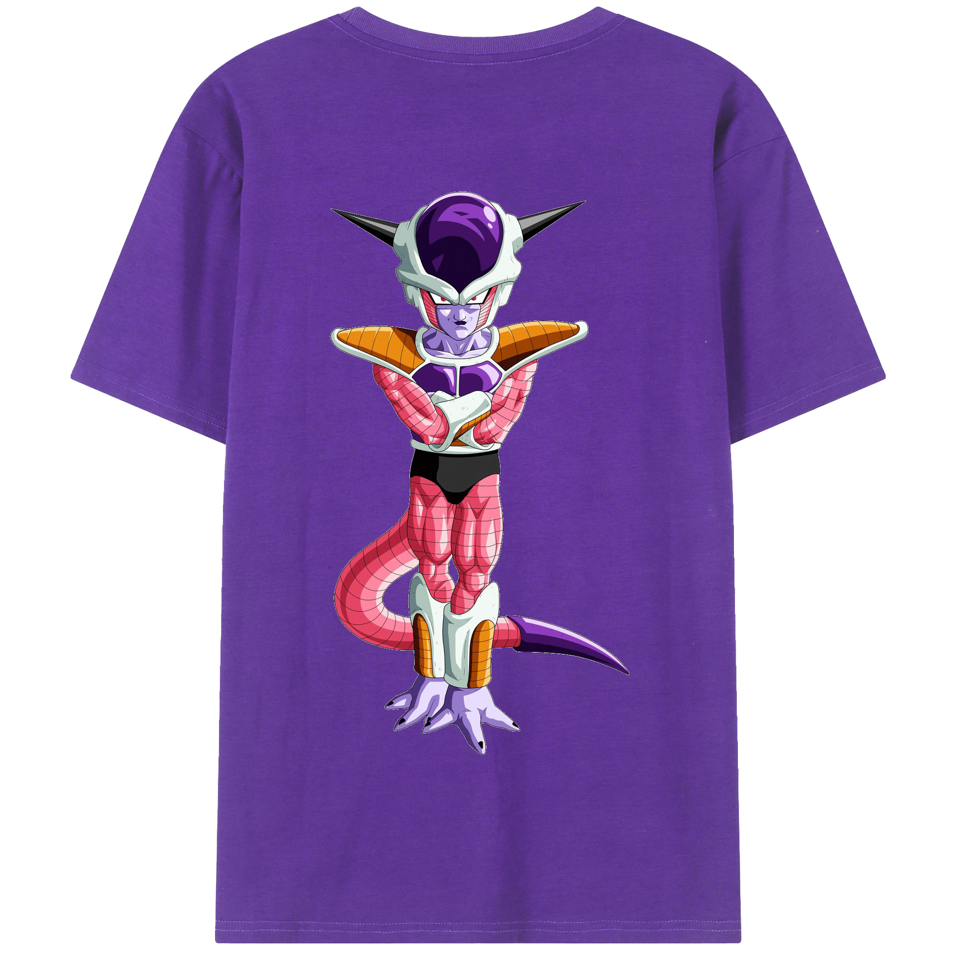 （画像用） ドラゴンボール フリーザ DRAGON BALL Frieza 綿100％半袖Tシャツ（背面プリント）