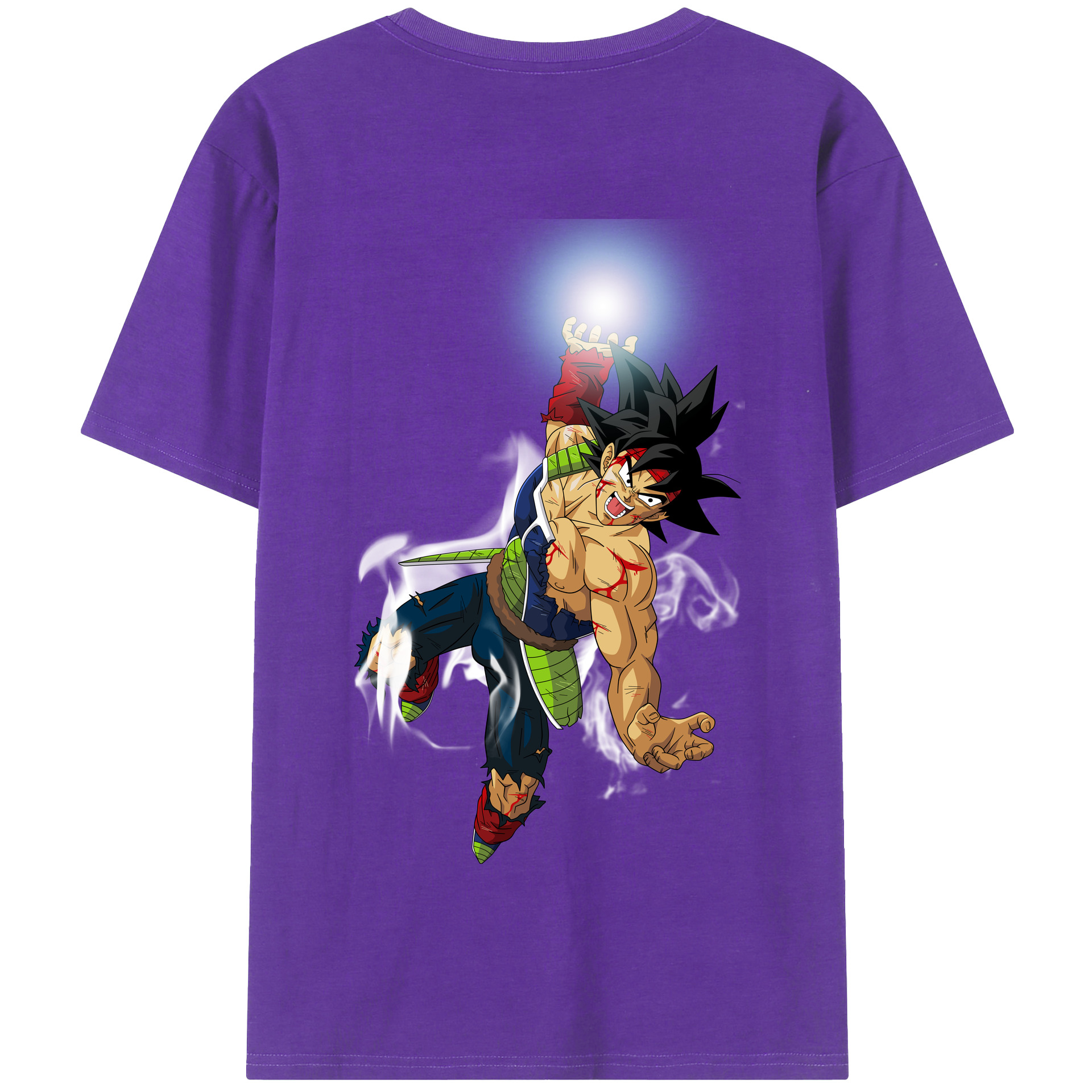（画像用） ドラゴンボール バーダック DRAGON BALL Burdock 綿100％半袖Tシャツ（背面プリント）