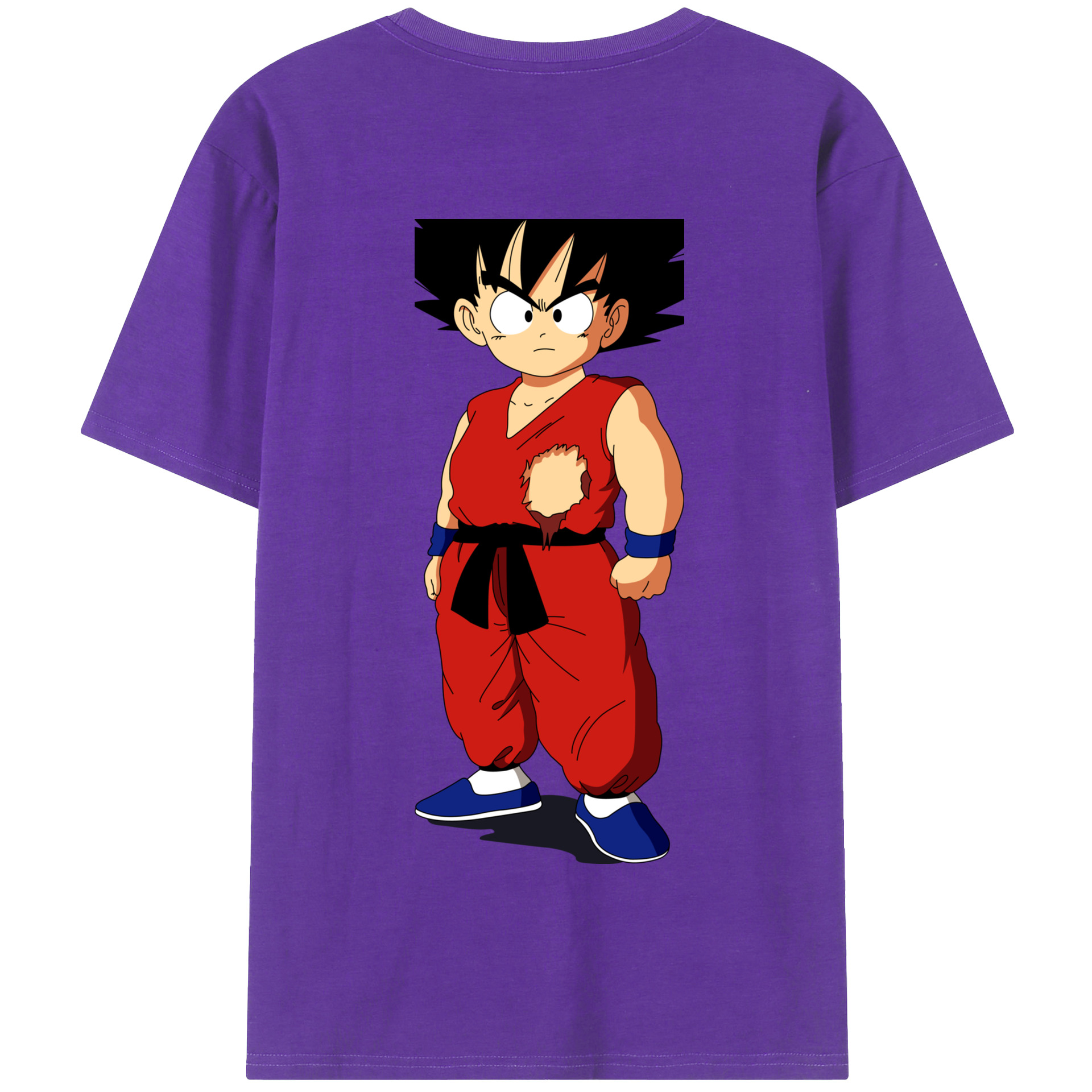（画像用） ドラゴンボール 孫悟空（そん ごくう）Son Goku カカロット DRAGON BALL Kakarotto 綿100％半袖Tシャツ（背面プリント）