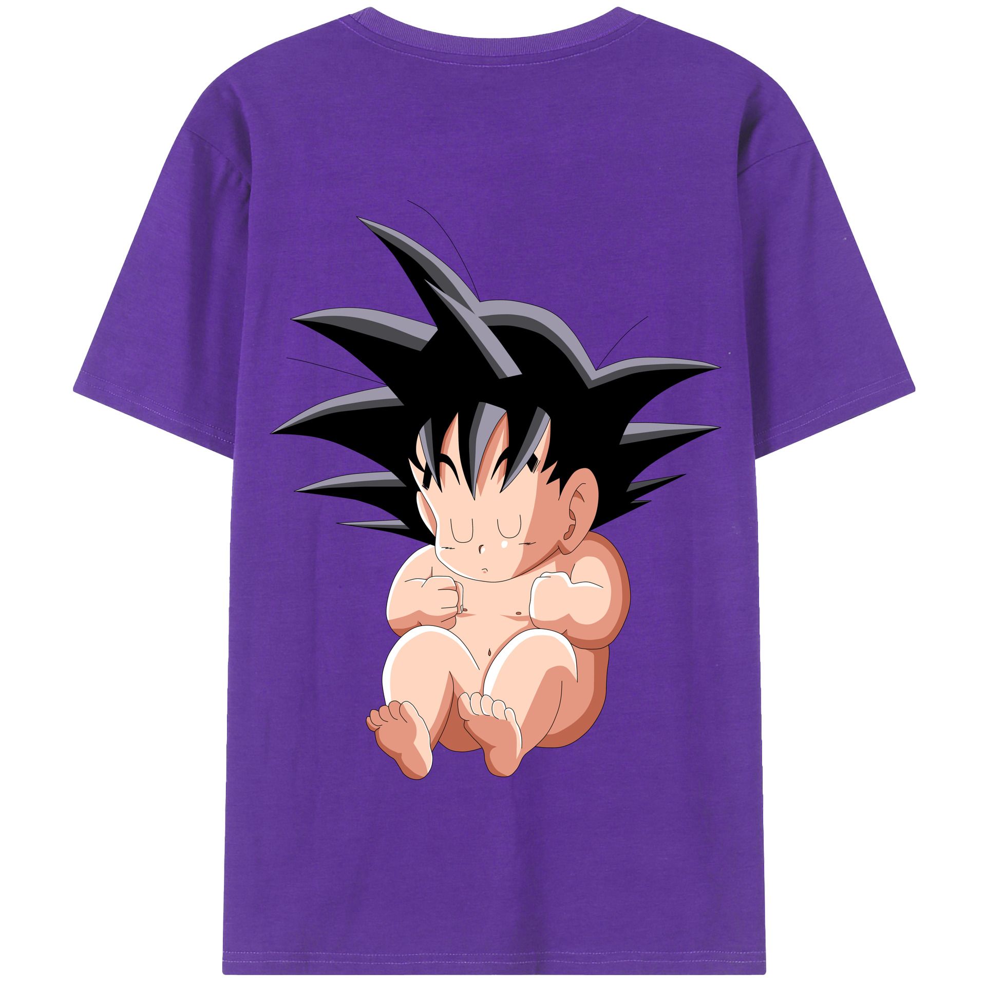 （画像用） ドラゴンボール 孫悟空（そん ごくう）Son Goku カカロット DRAGON BALL Kakarotto 綿100％半袖Tシャツ（背面プリント）