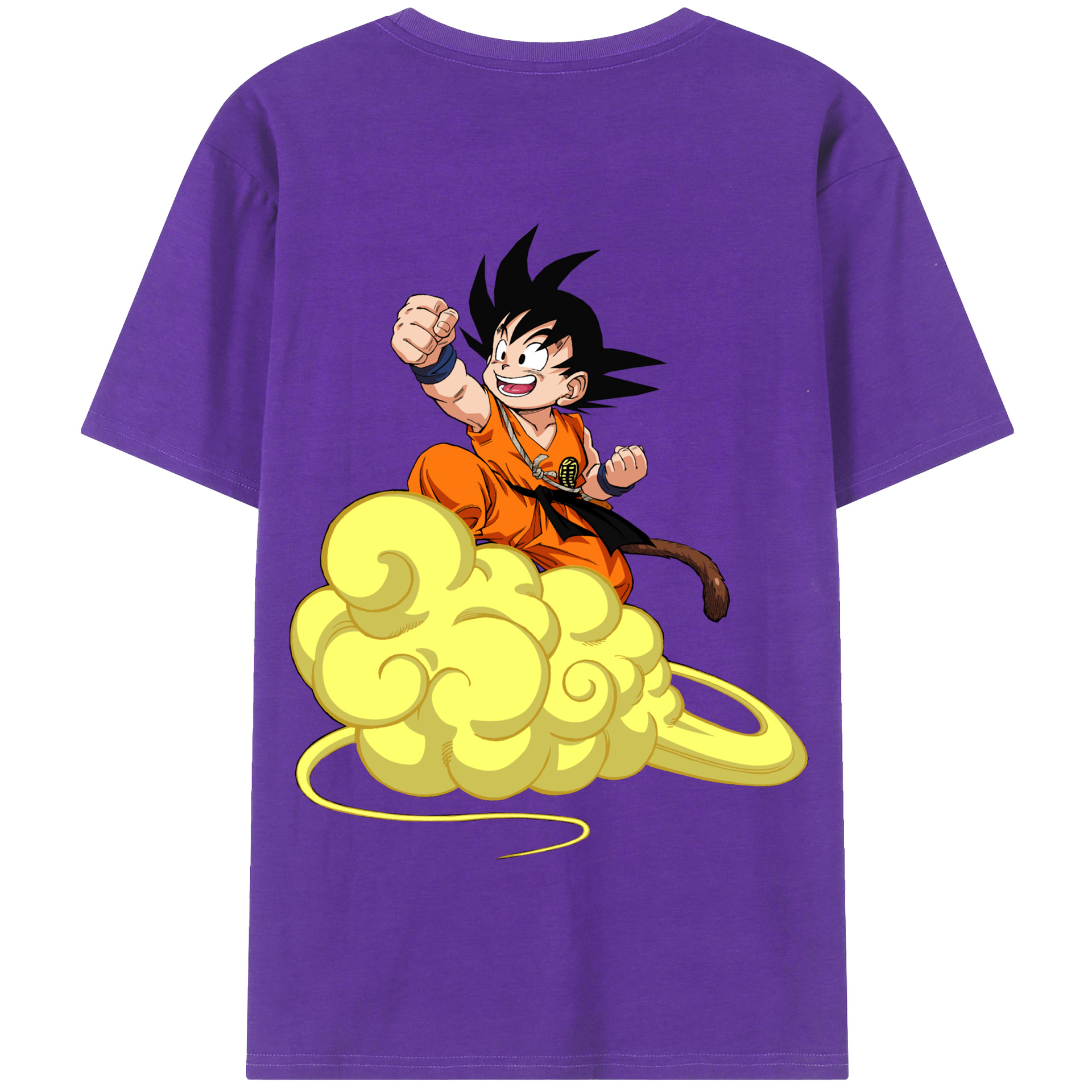 （画像用） ドラゴンボール 孫悟空（そん ごくう）Son Goku カカロット DRAGON BALL Kakarotto 綿100％半袖Tシャツ（背面プリント）