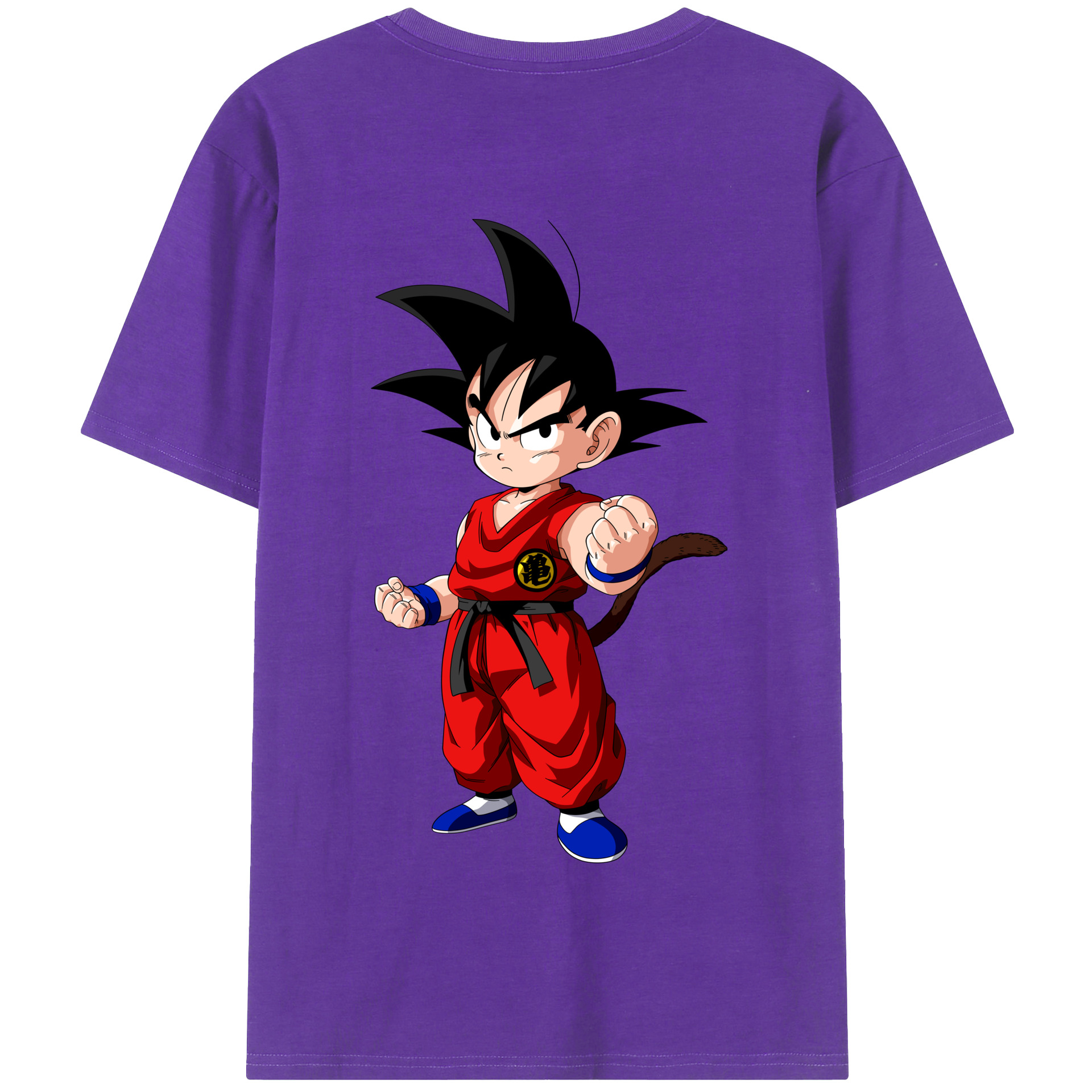 （画像用） ドラゴンボール 孫悟空（そん ごくう）Son Goku カカロット DRAGON BALL Kakarotto 綿100％半袖Tシャツ（背面プリント）
