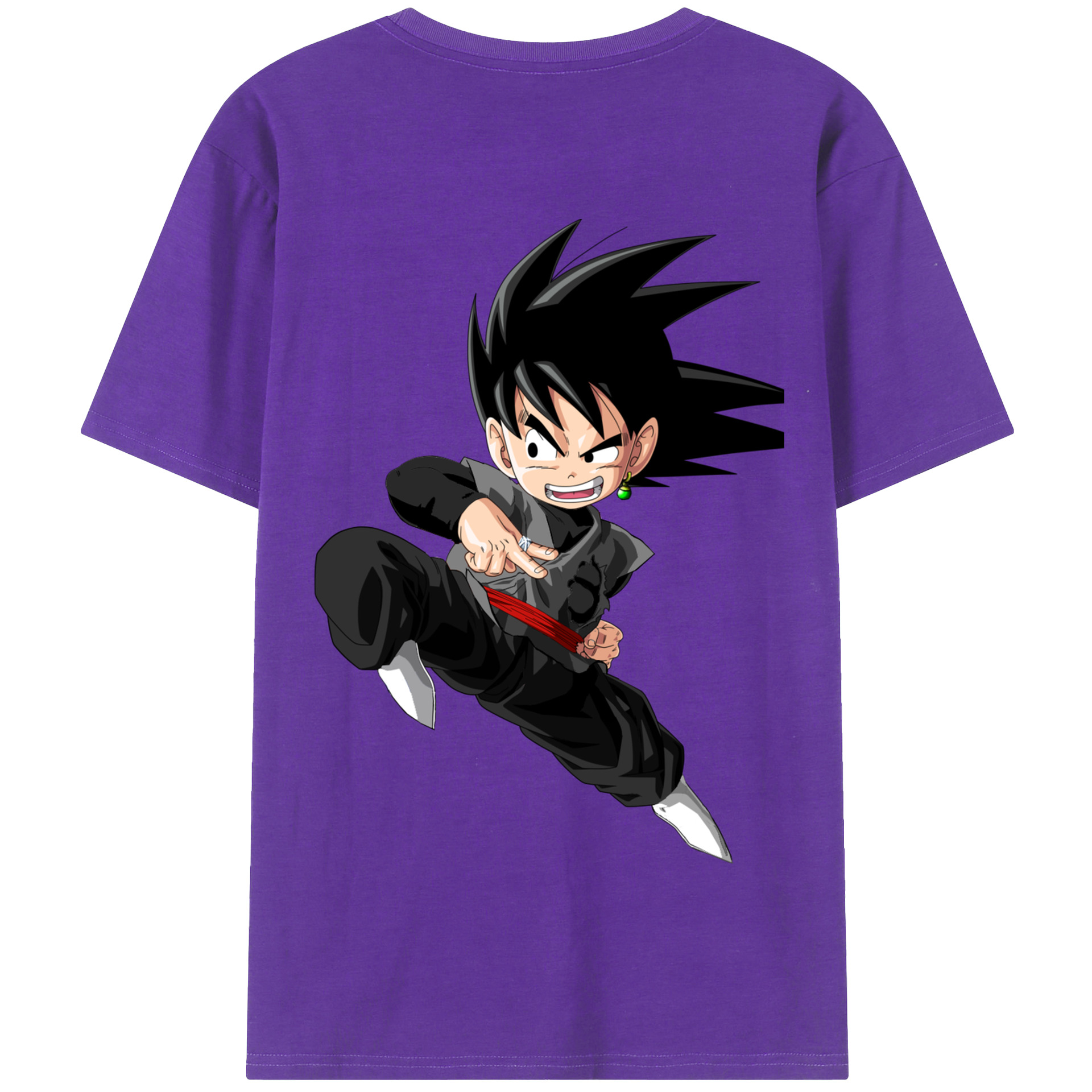 （画像用） ドラゴンボール 孫悟空（そん ごくう）Son Goku カカロット DRAGON BALL Kakarotto 綿100％半袖Tシャツ（背面プリント）