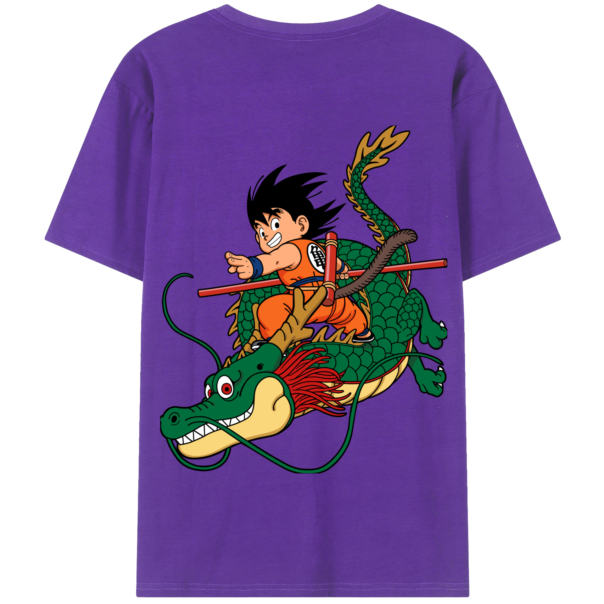 （画像用） ドラゴンボール 孫悟空（そん ごくう）Son Goku カカロット DRAGON BALL Kakarotto 綿100％半袖Tシャツ（背面プリント）