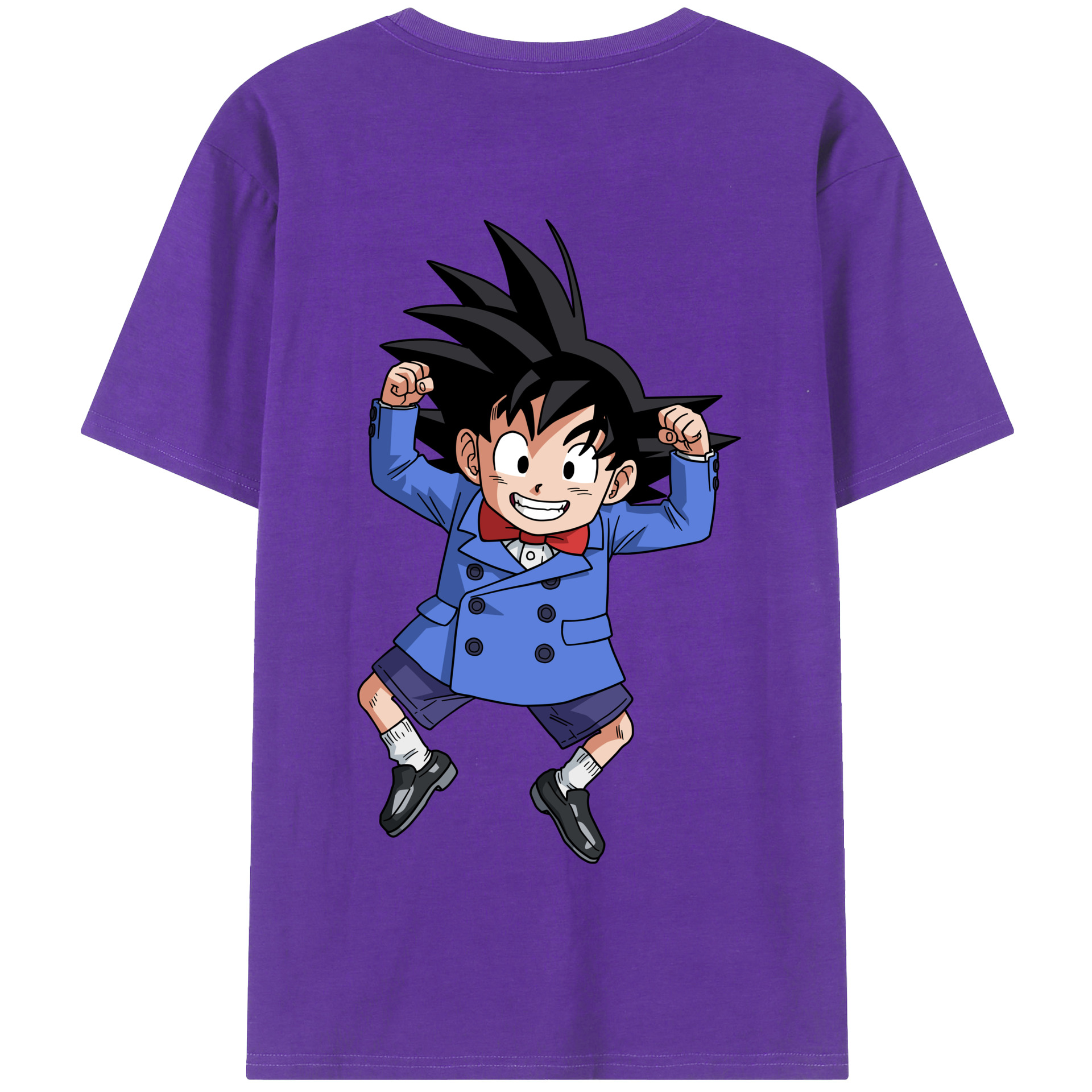 （画像用） ドラゴンボール 孫悟空（そん ごくう）Son Goku カカロット DRAGON BALL Kakarotto 綿100％半袖Tシャツ（背面プリント）