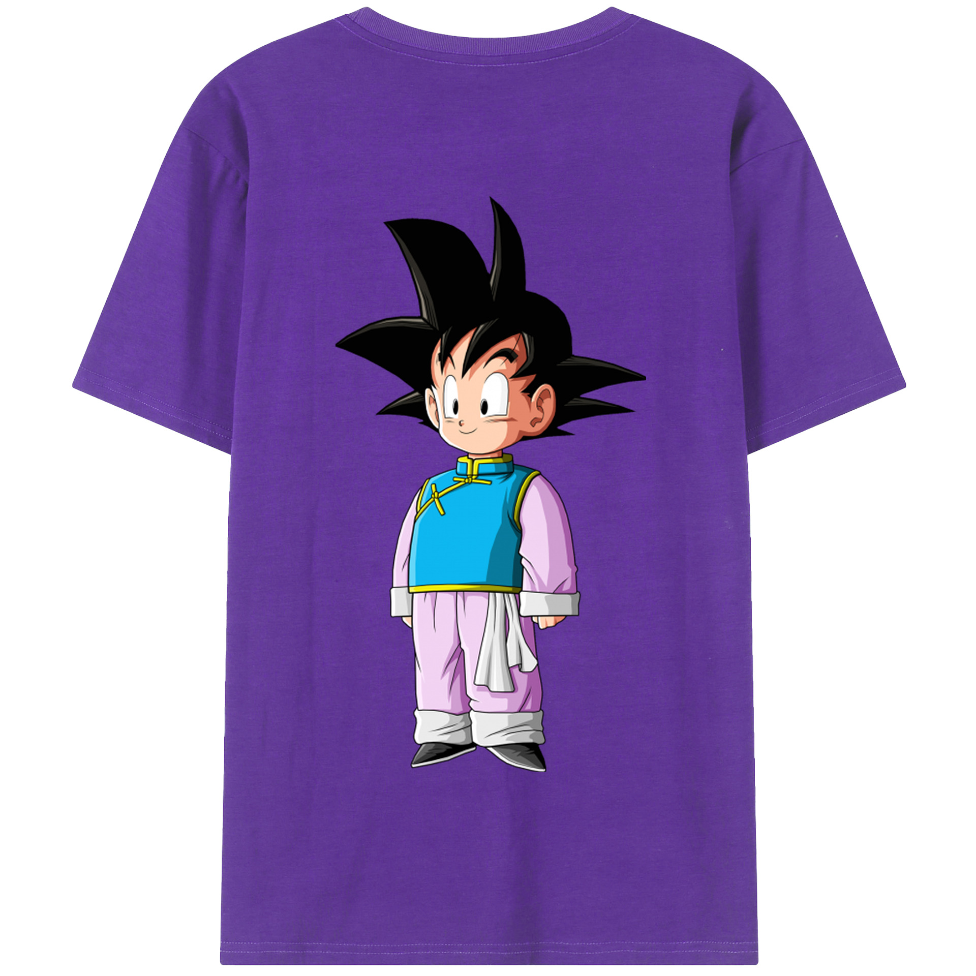 （画像用） ドラゴンボール 孫悟空（そん ごくう）Son Goku カカロット DRAGON BALL Kakarotto 綿100％半袖Tシャツ（背面プリント）