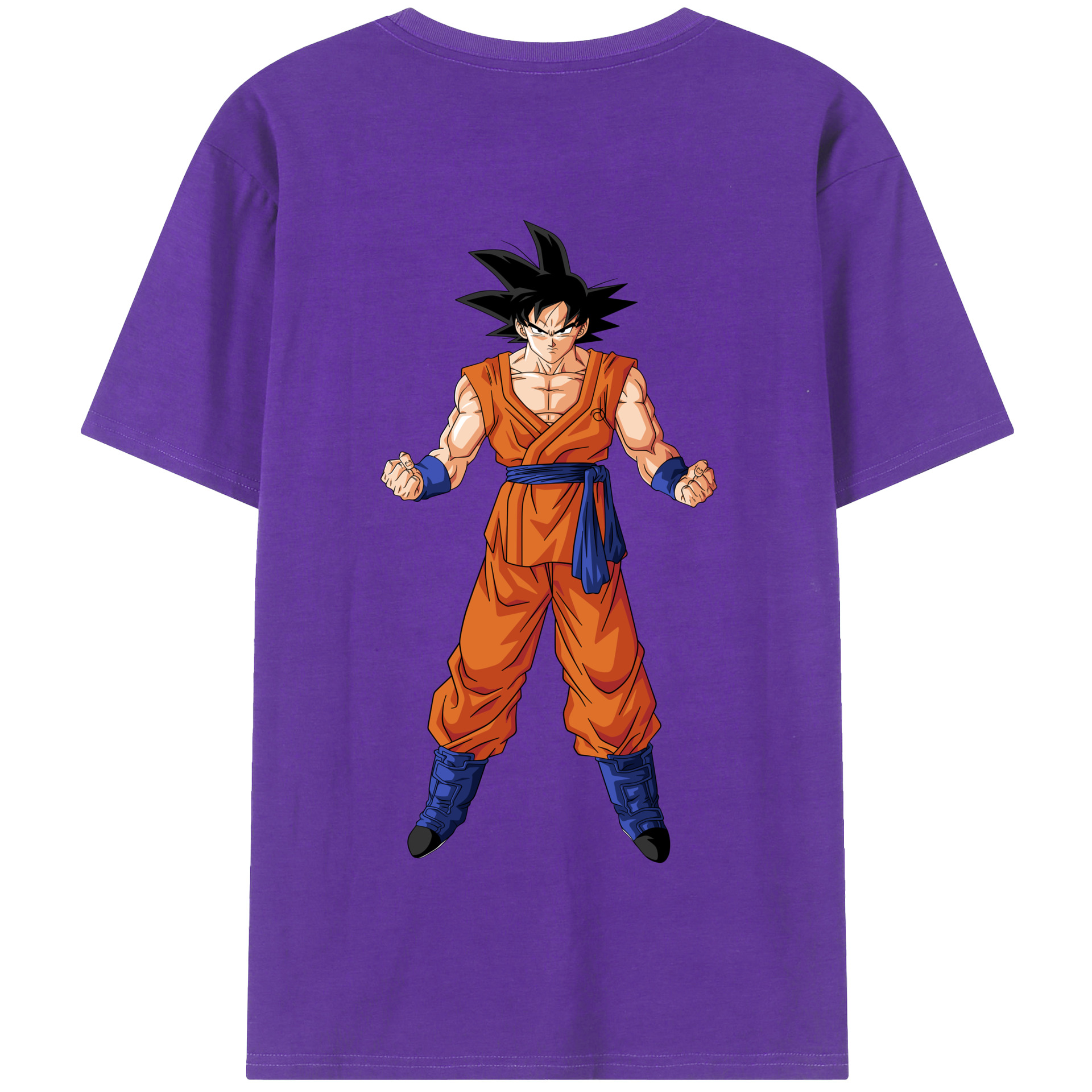 （画像用） ドラゴンボール 孫悟空（そん ごくう）Son Goku カカロット DRAGON BALL Kakarotto 綿100％半袖Tシャツ（背面プリント）