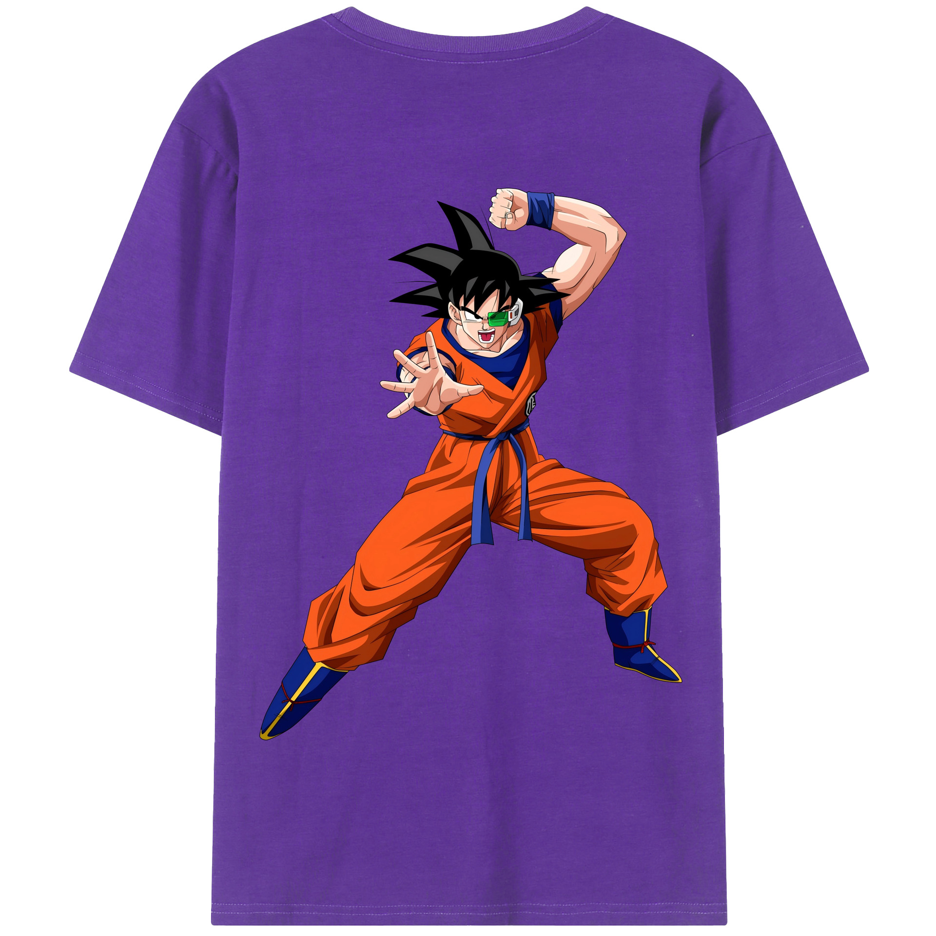 （画像用） ドラゴンボール 孫悟空（そん ごくう）Son Goku カカロット DRAGON BALL Kakarotto 綿100％半袖Tシャツ（背面プリント）