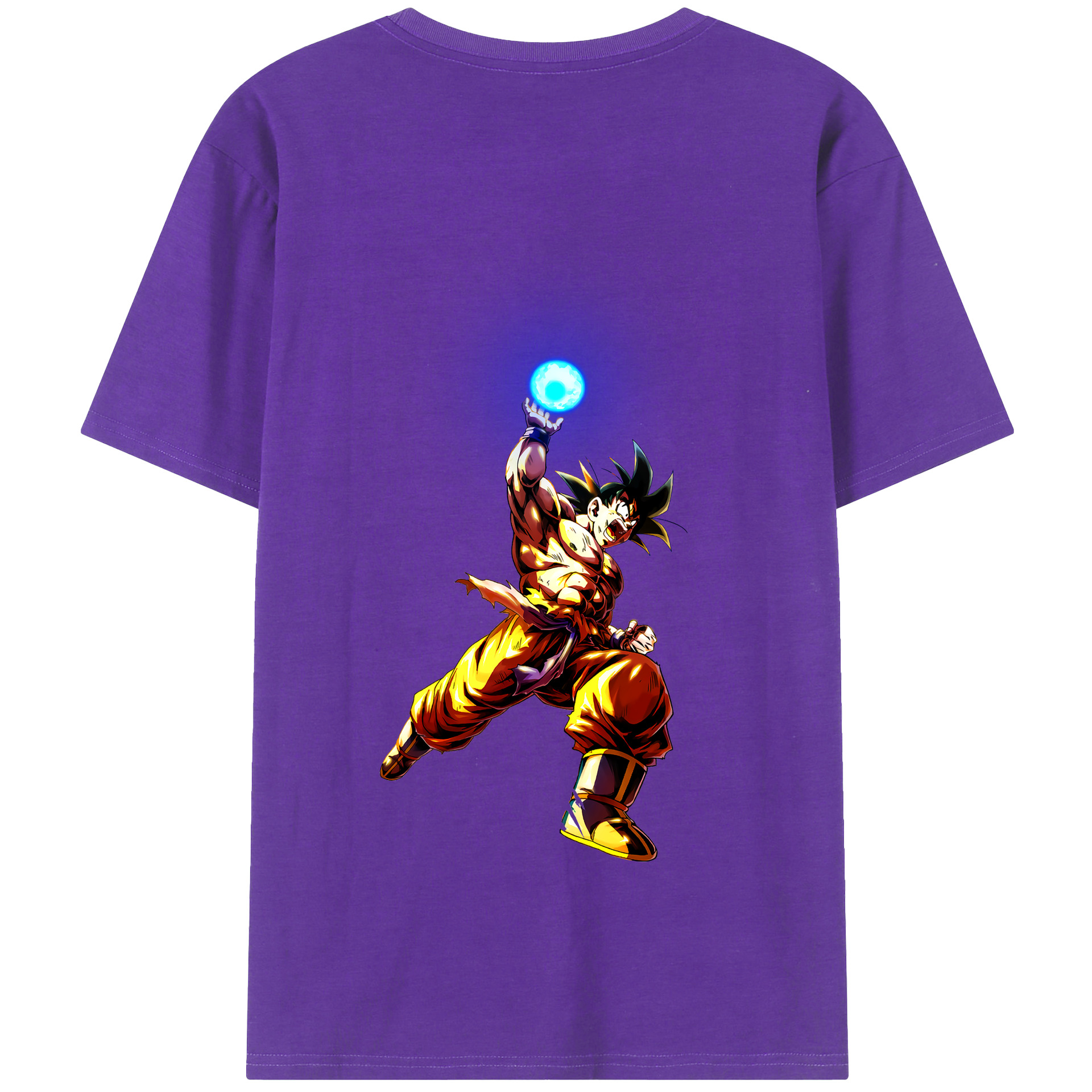 （画像用） ドラゴンボール 孫悟空（そん ごくう）Son Goku カカロット DRAGON BALL Kakarotto 綿100％半袖Tシャツ（背面プリント）
