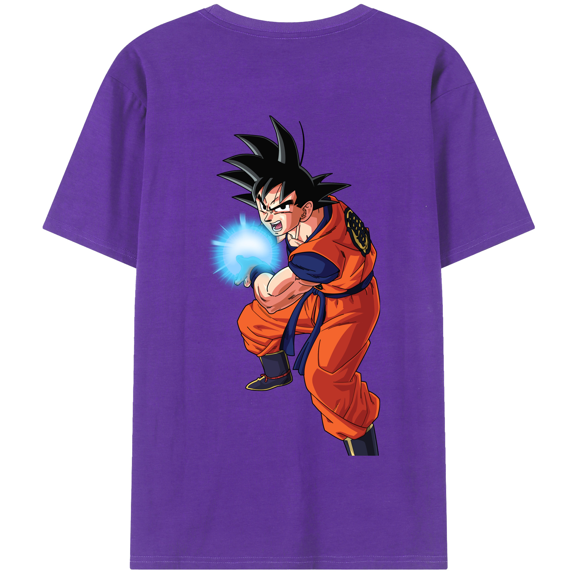 （画像用） ドラゴンボール 孫悟空（そん ごくう）Son Goku カカロット DRAGON BALL Kakarotto 綿100％半袖Tシャツ（背面プリント）