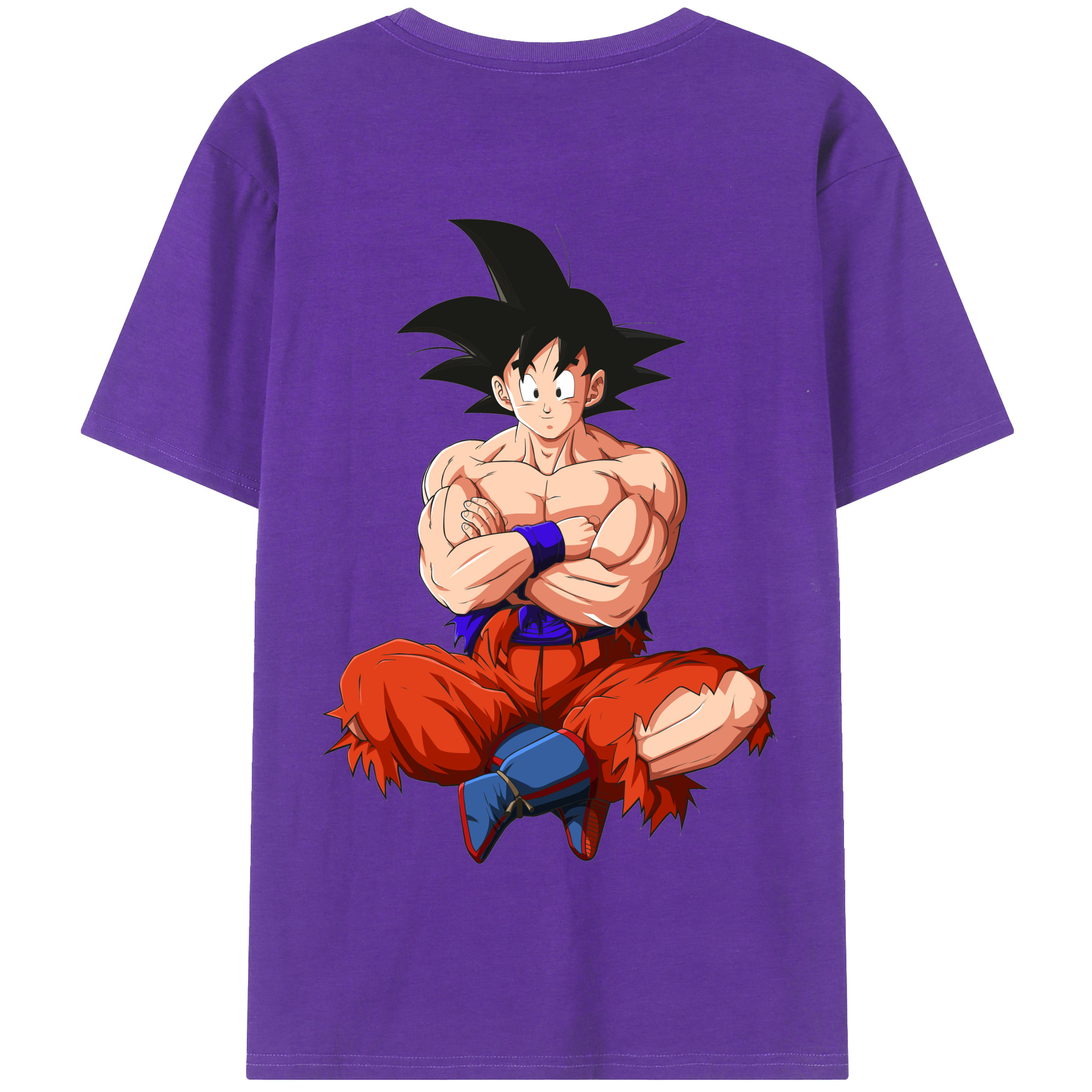 （画像用） ドラゴンボール 孫悟空（そん ごくう）Son Goku カカロット DRAGON BALL Kakarotto 綿100％半袖Tシャツ（背面プリント）