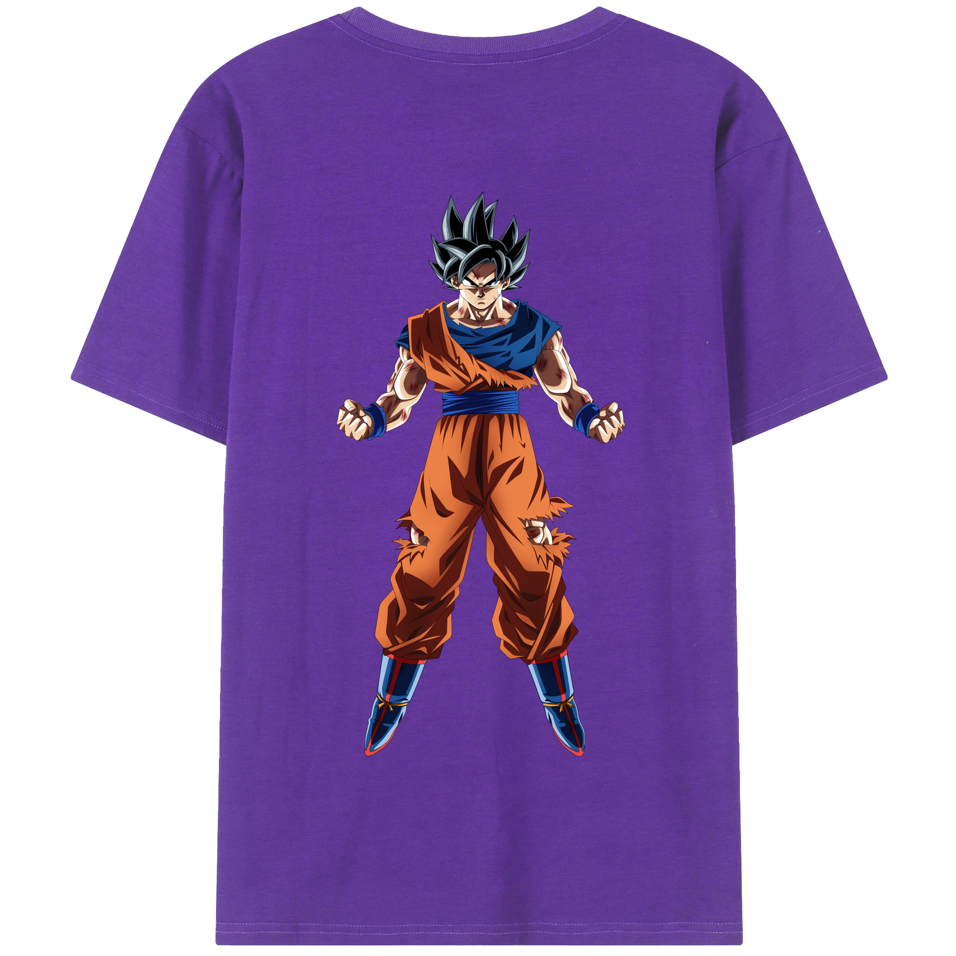 （画像用） ドラゴンボール 孫悟空（そん ごくう）Son Goku カカロット DRAGON BALL Kakarotto 綿100％半袖Tシャツ（背面プリント）