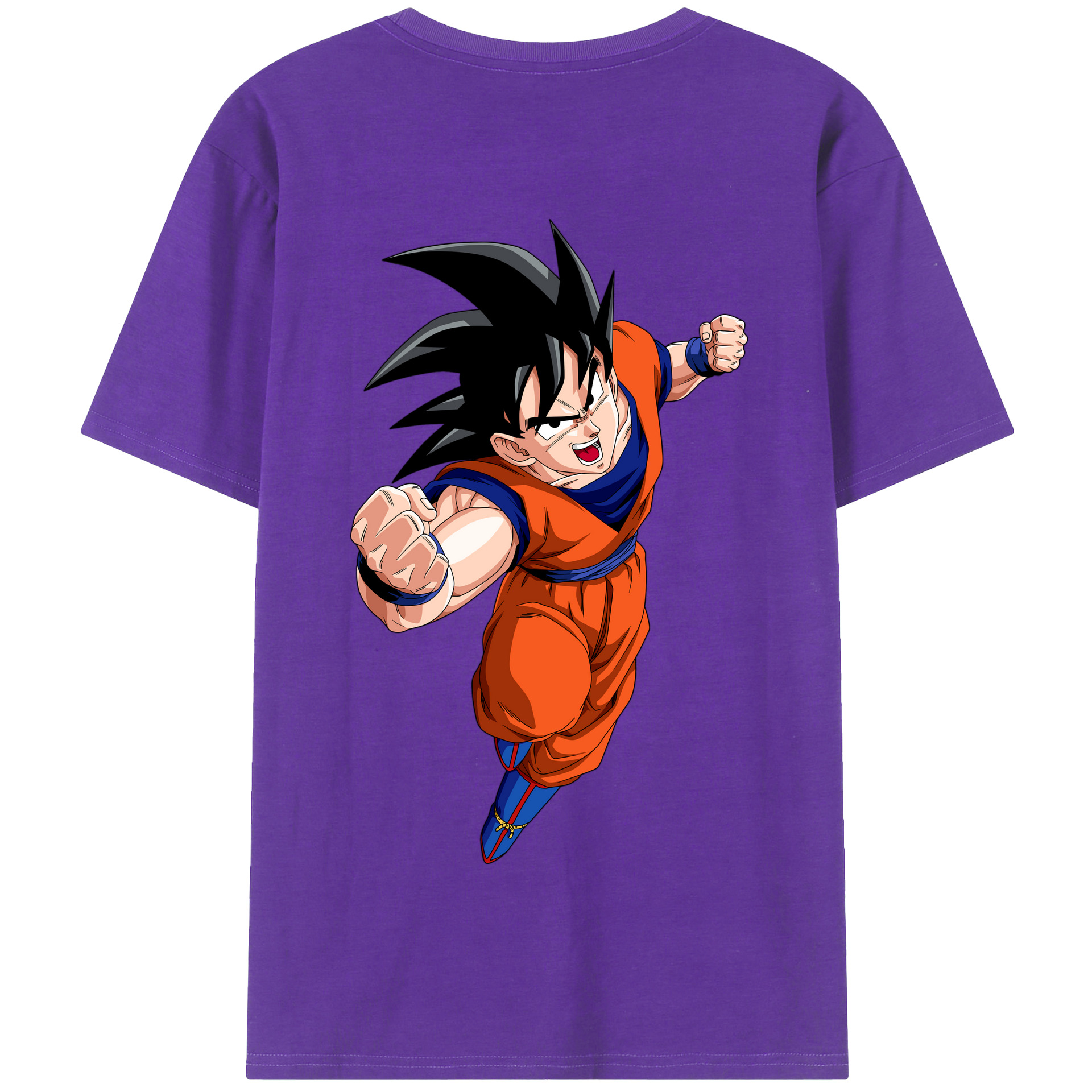 （画像用） ドラゴンボール 孫悟空（そん ごくう）Son Goku カカロット DRAGON BALL Kakarotto 綿100％半袖Tシャツ（背面プリント）