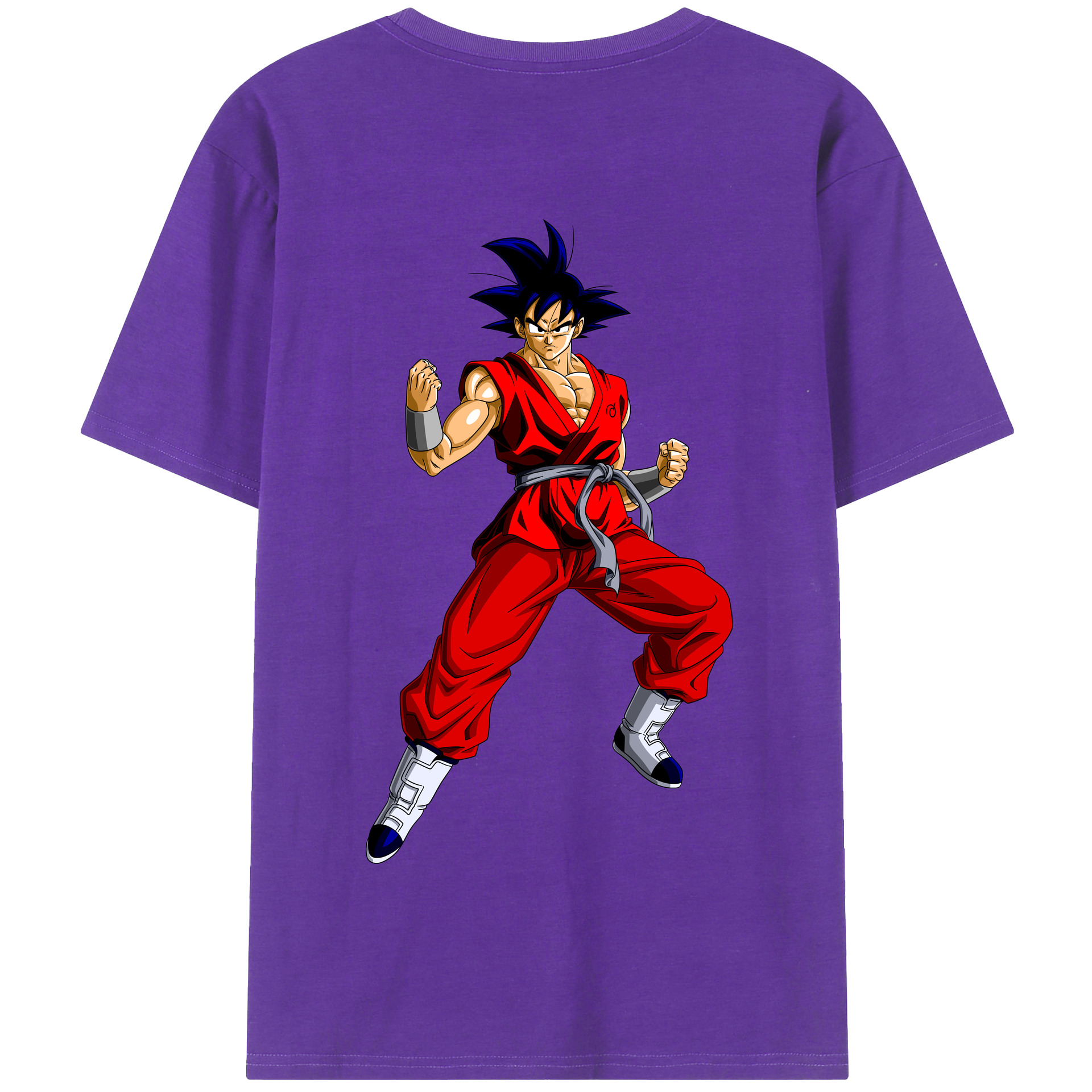 （画像用） ドラゴンボール 孫悟空（そん ごくう）Son Goku カカロット DRAGON BALL Kakarotto 綿100％半袖Tシャツ（背面プリント）