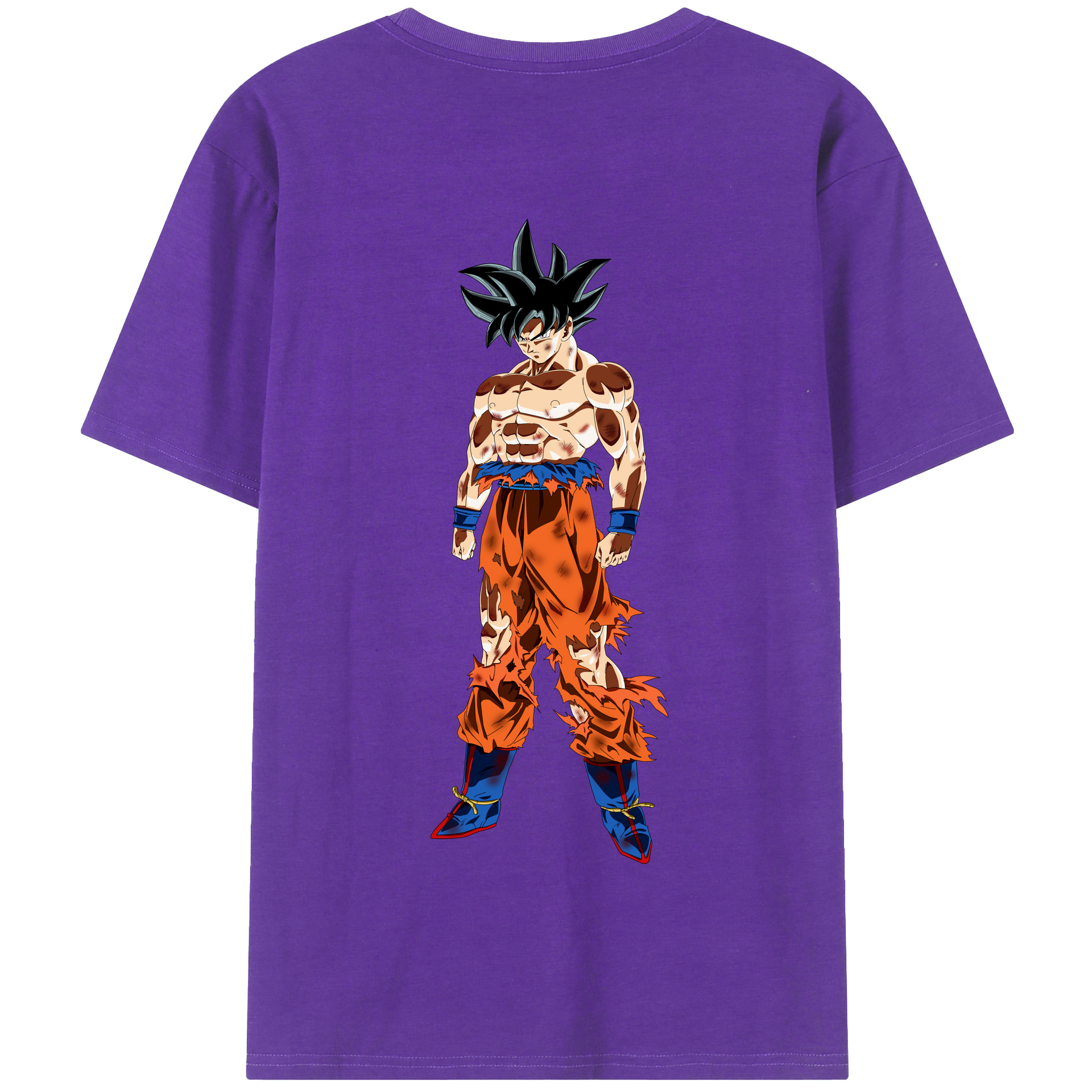 （画像用） ドラゴンボール 孫悟空（そん ごくう）Son Goku カカロット DRAGON BALL Kakarotto 綿100％半袖Tシャツ（背面プリント）