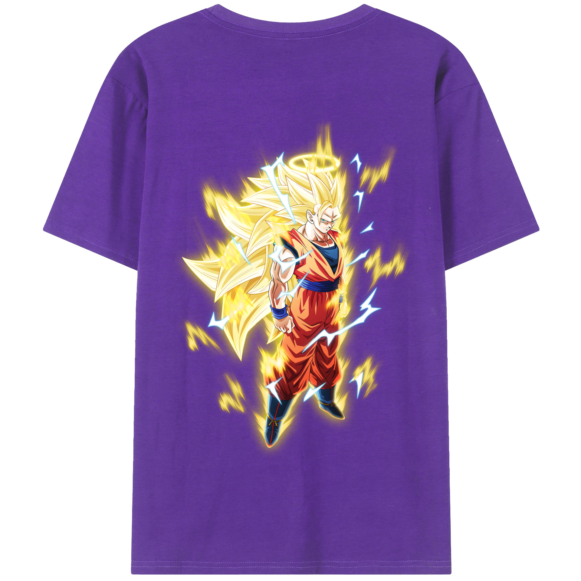 （画像用） ドラゴンボール 孫悟空（そん ごくう）Son Goku カカロット DRAGON BALL Kakarotto 綿100％半袖Tシャツ（背面プリント）