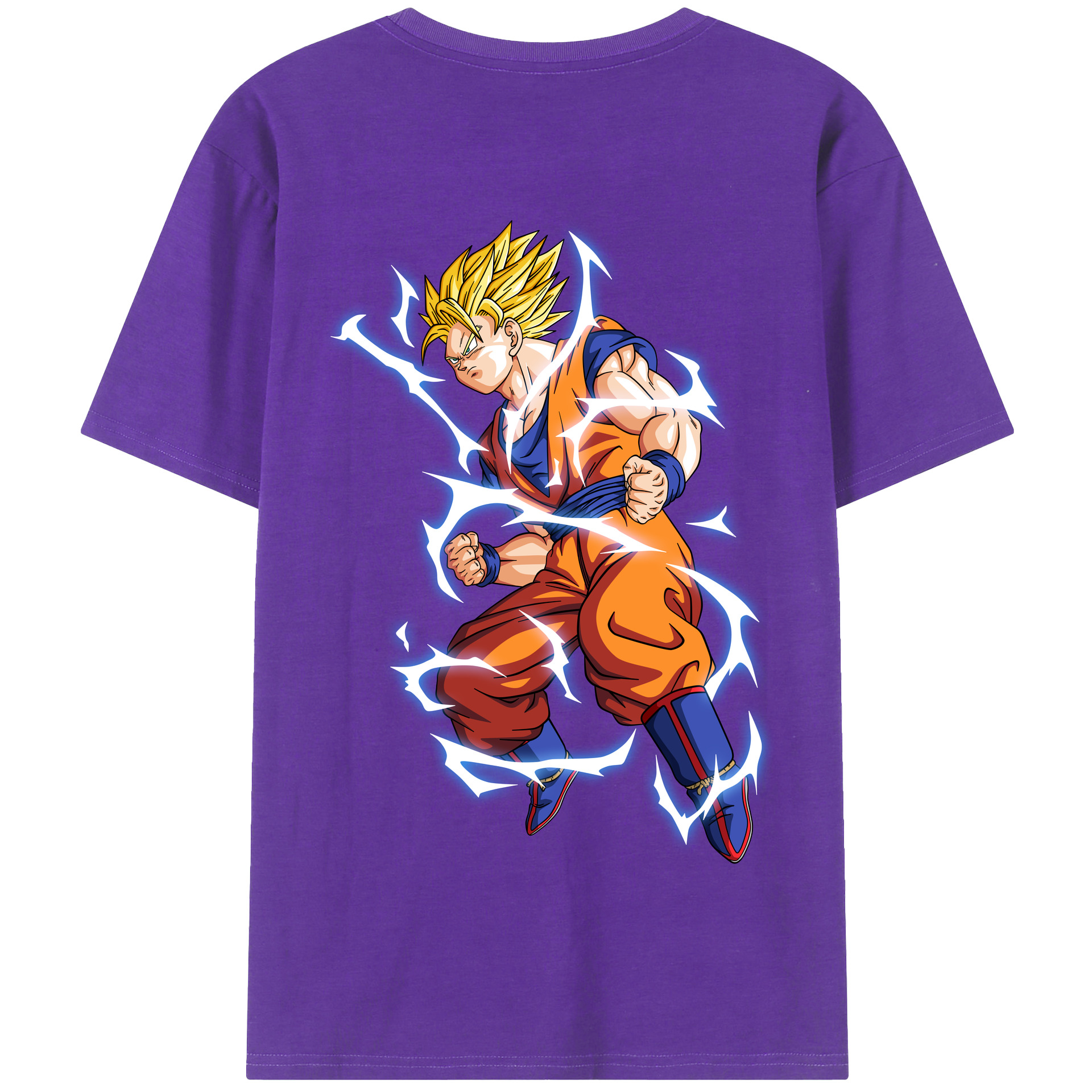 （画像用） ドラゴンボール 孫悟空（そん ごくう）Son Goku カカロット DRAGON BALL Kakarotto 綿100％半袖Tシャツ（背面プリント）