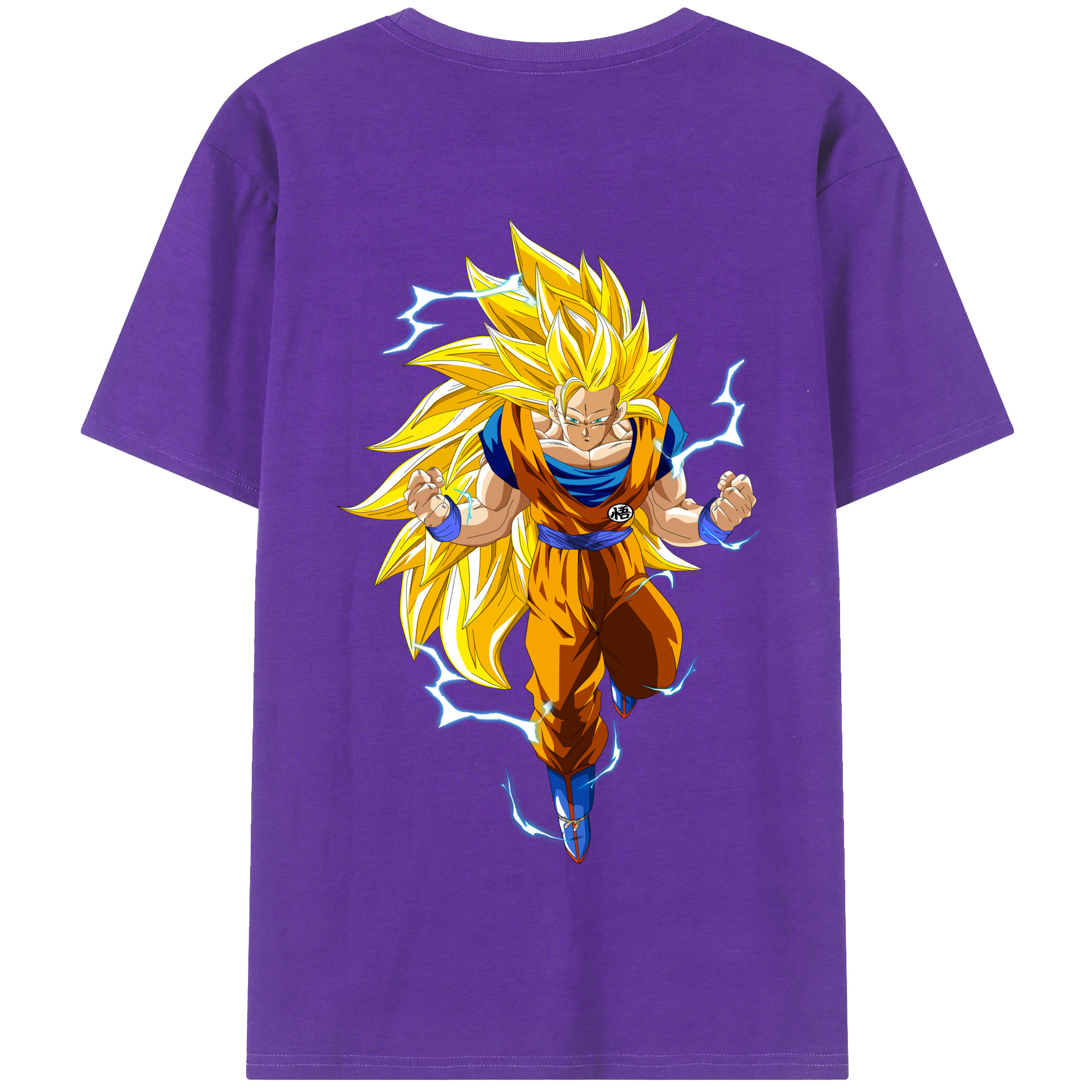 （画像用） ドラゴンボール 孫悟空（そん ごくう）Son Goku カカロット DRAGON BALL Kakarotto 綿100％半袖Tシャツ（背面プリント）