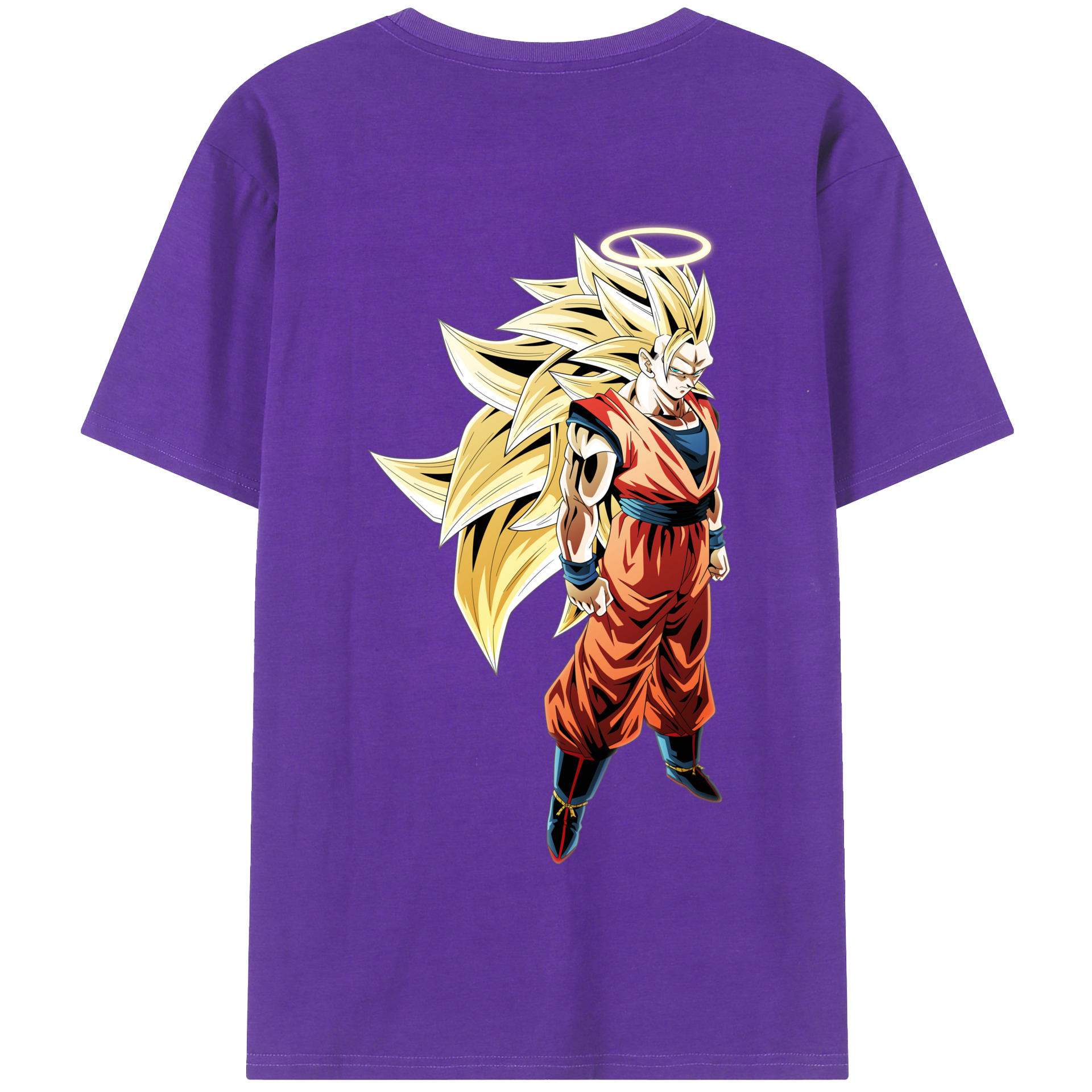 （画像用） ドラゴンボール 孫悟空（そん ごくう）Son Goku カカロット DRAGON BALL Kakarotto 綿100％半袖Tシャツ（背面プリント）