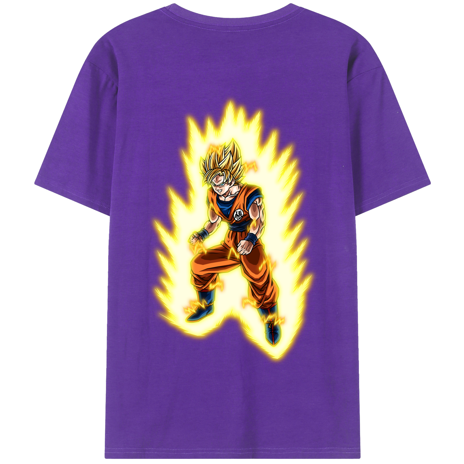 （画像用） ドラゴンボール 孫悟空（そん ごくう）Son Goku カカロット DRAGON BALL Kakarotto 綿100％半袖Tシャツ（背面プリント）