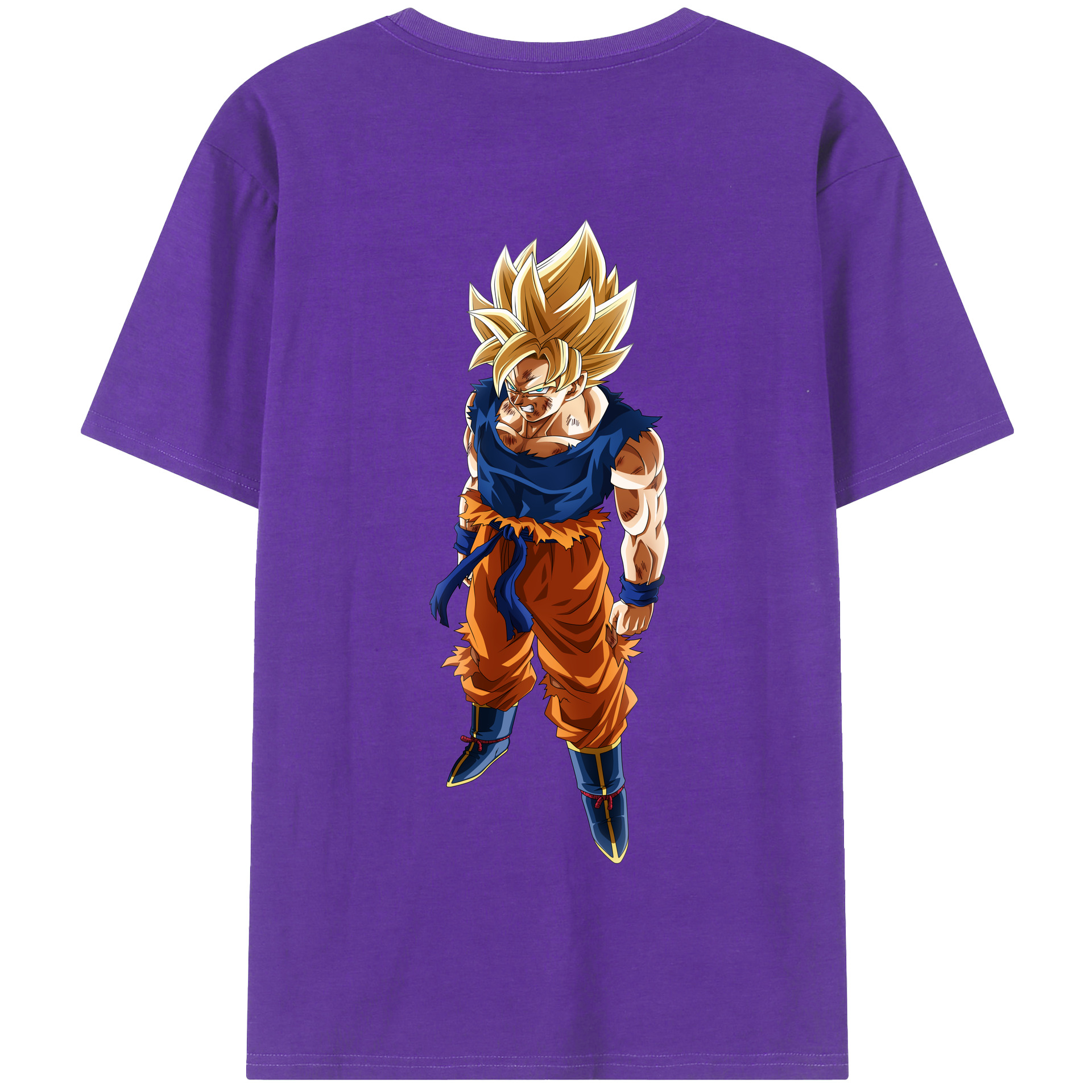 （画像用） ドラゴンボール 孫悟空（そん ごくう）Son Goku カカロット DRAGON BALL Kakarotto 綿100％半袖Tシャツ（背面プリント）
