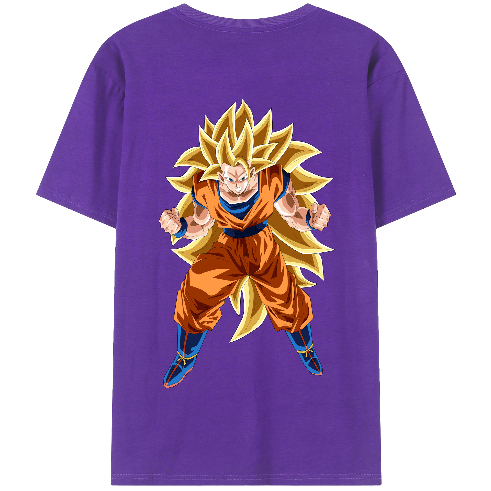 （画像用） ドラゴンボール 孫悟空（そん ごくう）Son Goku カカロット DRAGON BALL Kakarotto 綿100％半袖Tシャツ（背面プリント）
