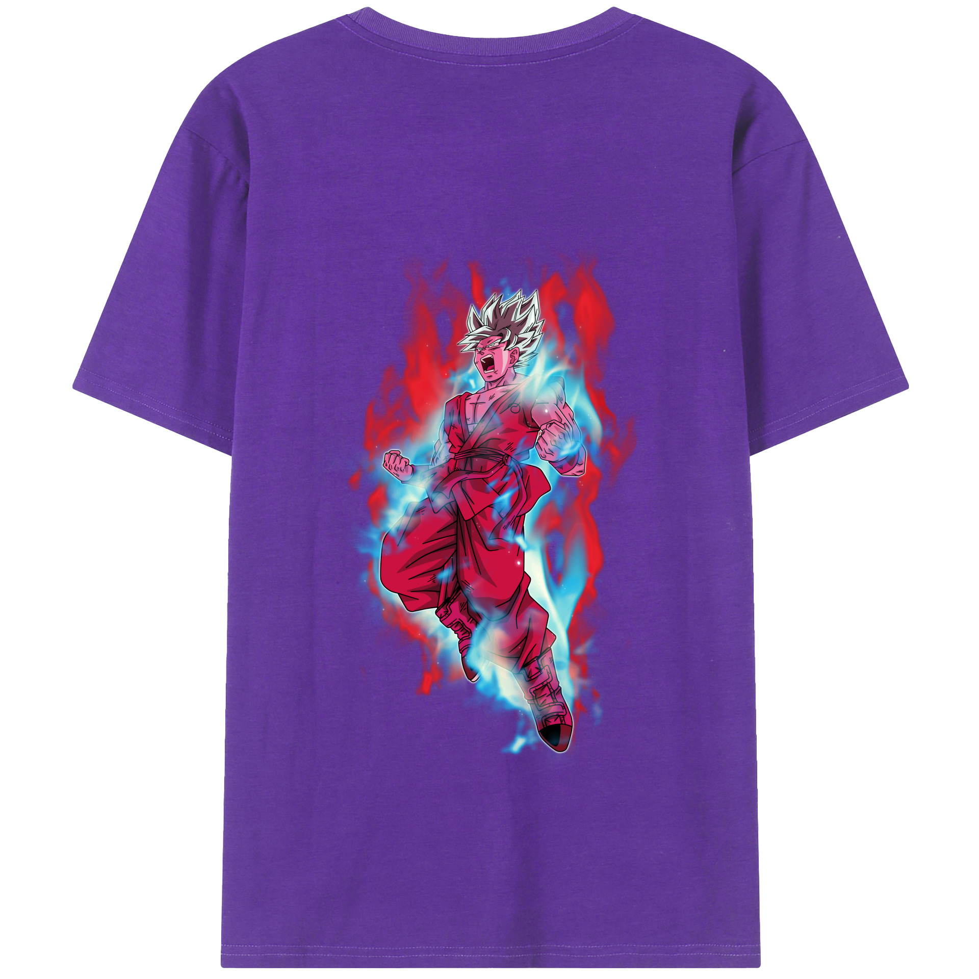 （画像用） ドラゴンボール 孫悟空（そん ごくう）Son Goku カカロット DRAGON BALL Kakarotto 綿100％半袖Tシャツ（背面プリント）