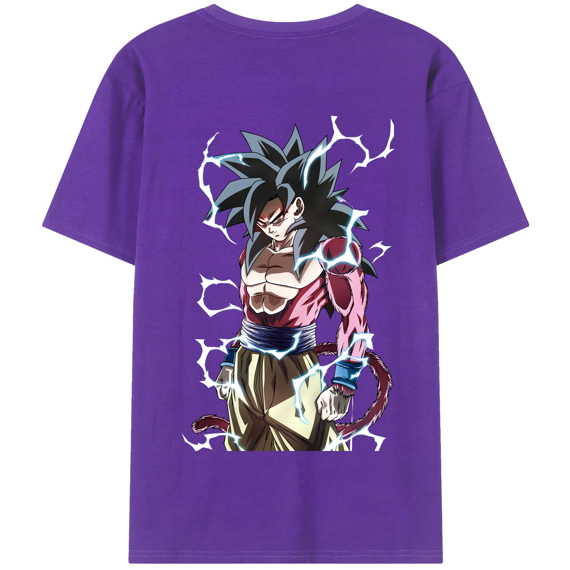 （画像用） ドラゴンボール 孫悟空（そん ごくう）Son Goku カカロット DRAGON BALL Kakarotto 綿100％半袖Tシャツ（背面プリント）