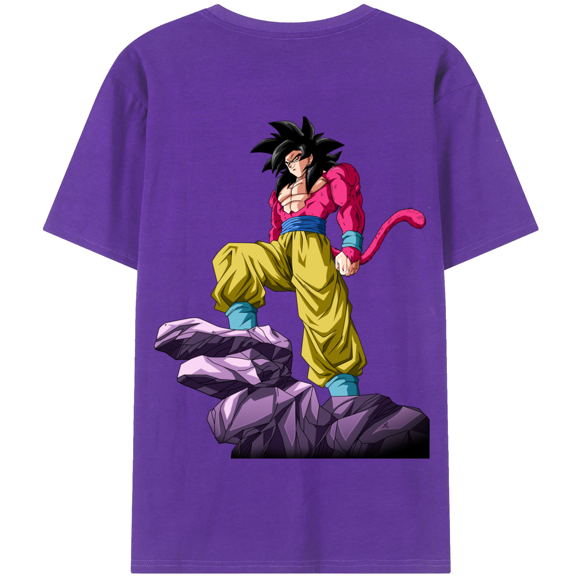 （画像用） ドラゴンボール 孫悟空（そん ごくう）Son Goku カカロット DRAGON BALL Kakarotto 綿100％半袖Tシャツ（背面プリント）