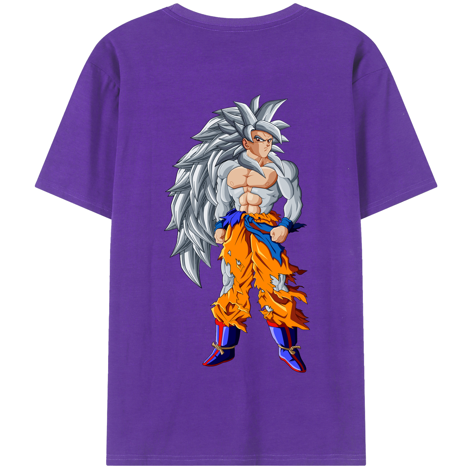 （画像用） ドラゴンボール 孫悟空（そん ごくう）Son Goku カカロット DRAGON BALL Kakarotto 綿100％半袖Tシャツ（背面プリント）