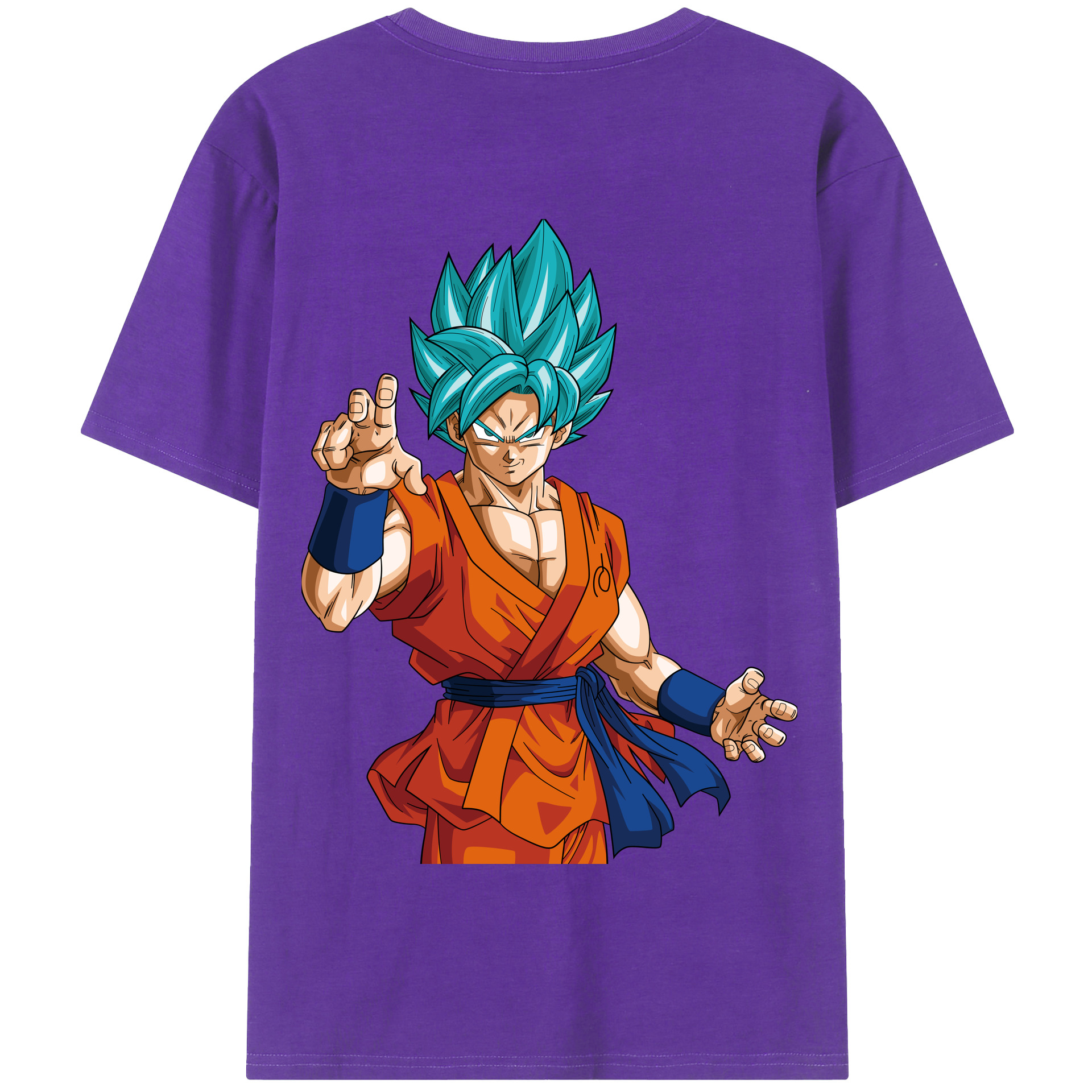 （画像用） ドラゴンボール 孫悟空（そん ごくう）Son Goku カカロット DRAGON BALL Kakarotto 綿100％半袖Tシャツ（背面プリント）