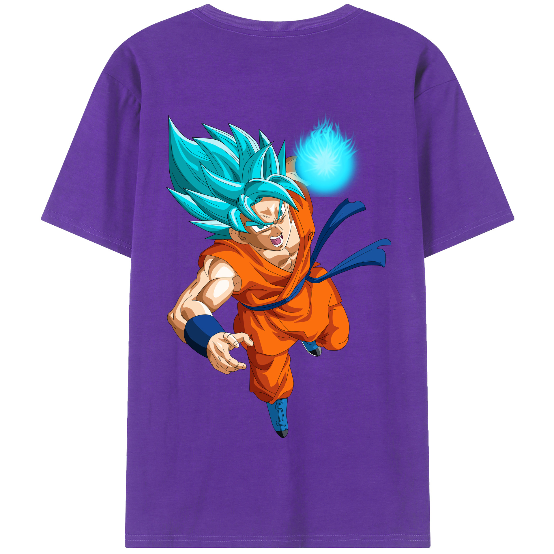 （画像用） ドラゴンボール 孫悟空（そん ごくう）Son Goku カカロット DRAGON BALL Kakarotto 綿100％半袖Tシャツ（背面プリント）