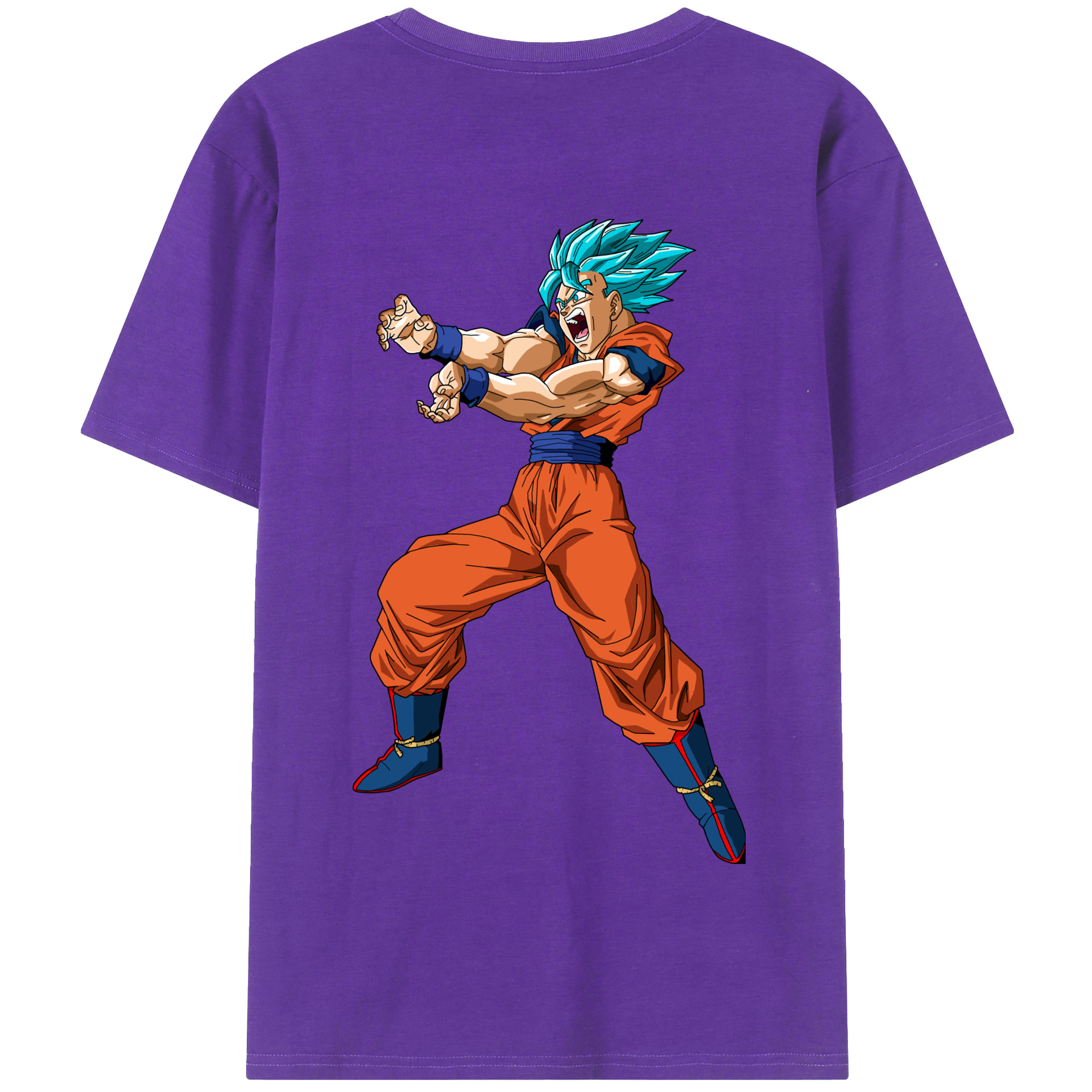 （画像用） ドラゴンボール 孫悟空（そん ごくう）Son Goku カカロット DRAGON BALL Kakarotto 綿100％半袖Tシャツ（背面プリント）