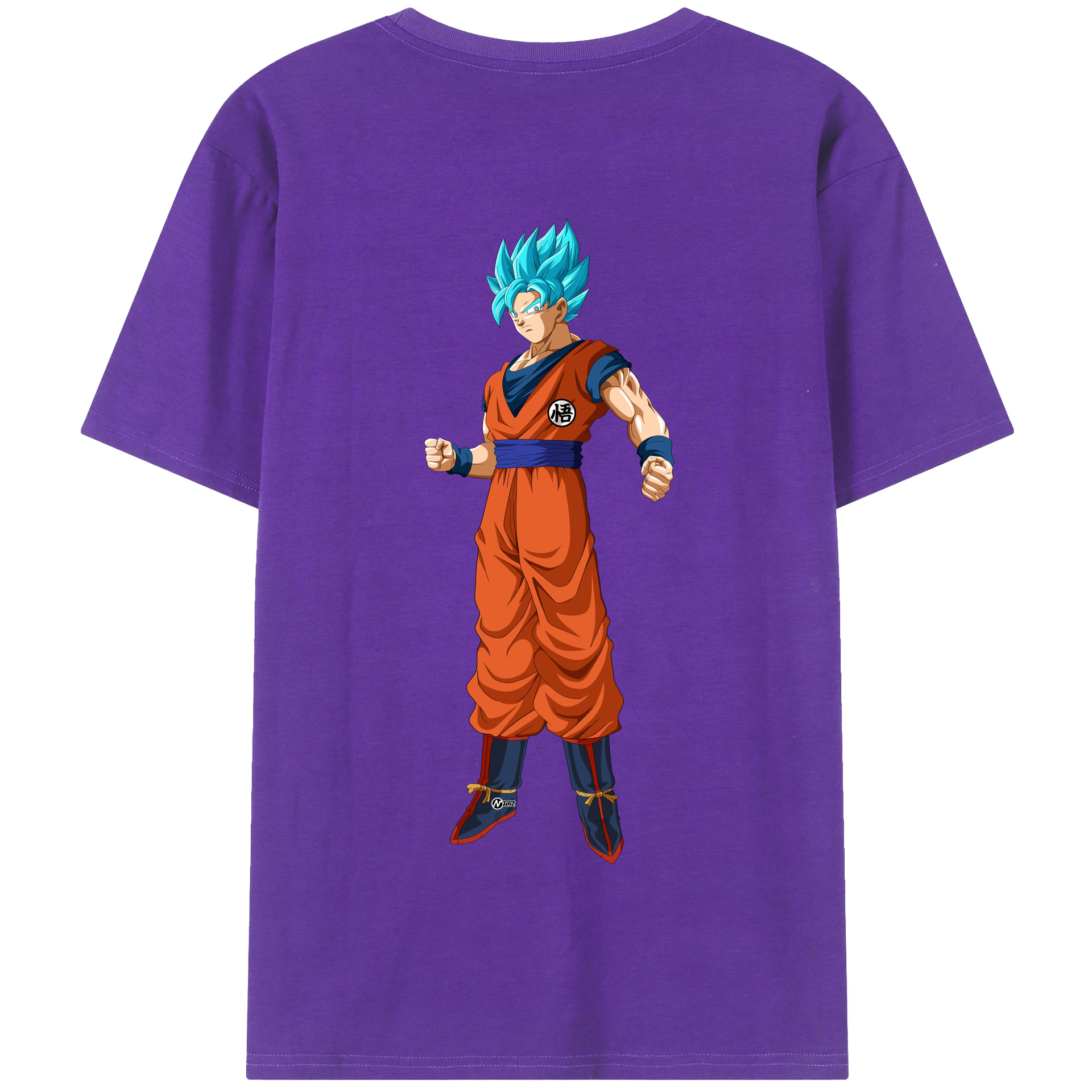 （画像用） ドラゴンボール 孫悟空（そん ごくう）Son Goku カカロット DRAGON BALL Kakarotto 綿100％半袖Tシャツ（背面プリント）