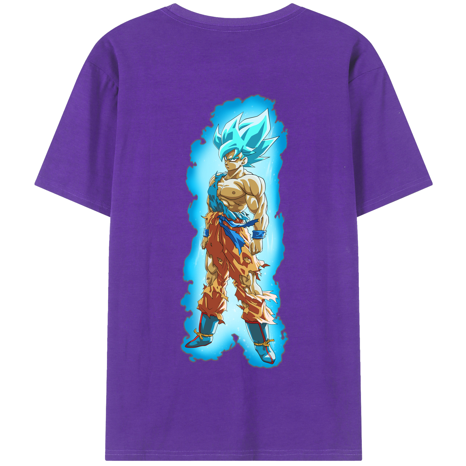 （画像用） ドラゴンボール 孫悟空（そん ごくう）Son Goku カカロット DRAGON BALL Kakarotto 綿100％半袖Tシャツ（背面プリント）