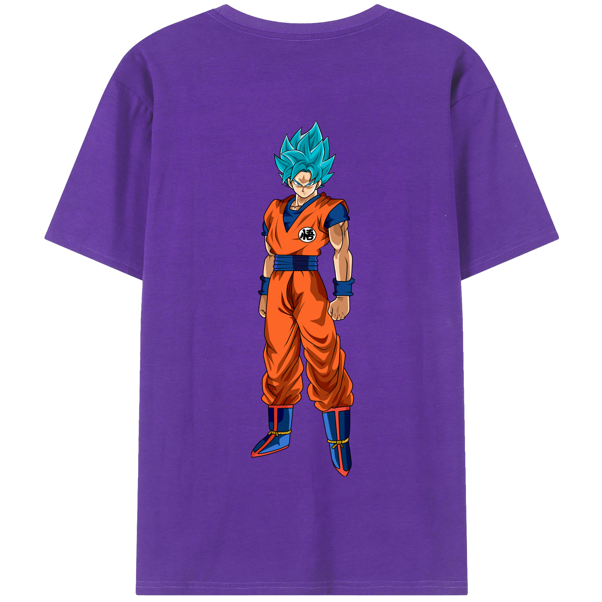 （画像用） ドラゴンボール 孫悟空（そん ごくう）Son Goku カカロット DRAGON BALL Kakarotto 綿100％半袖Tシャツ（背面プリント）