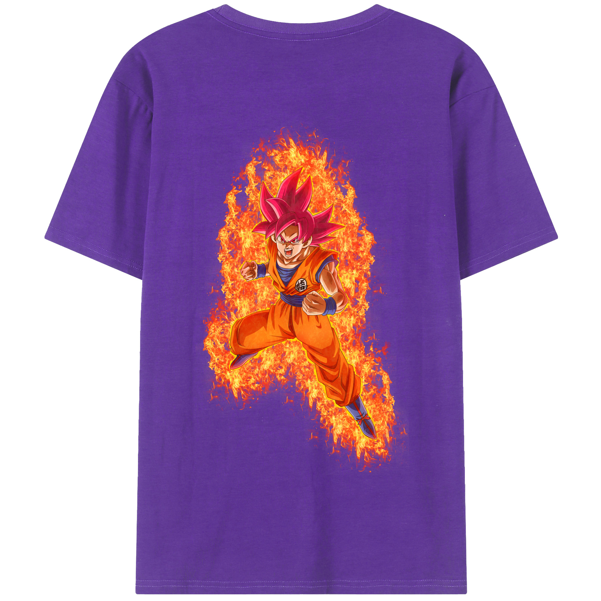 （画像用） ドラゴンボール 孫悟空（そん ごくう）Son Goku カカロット DRAGON BALL Kakarotto 綿100％半袖Tシャツ（背面プリント）
